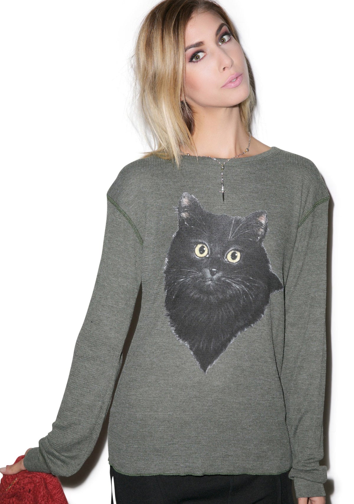 Lucky Fuzzy Cat Chalet Thermal - Dark Green