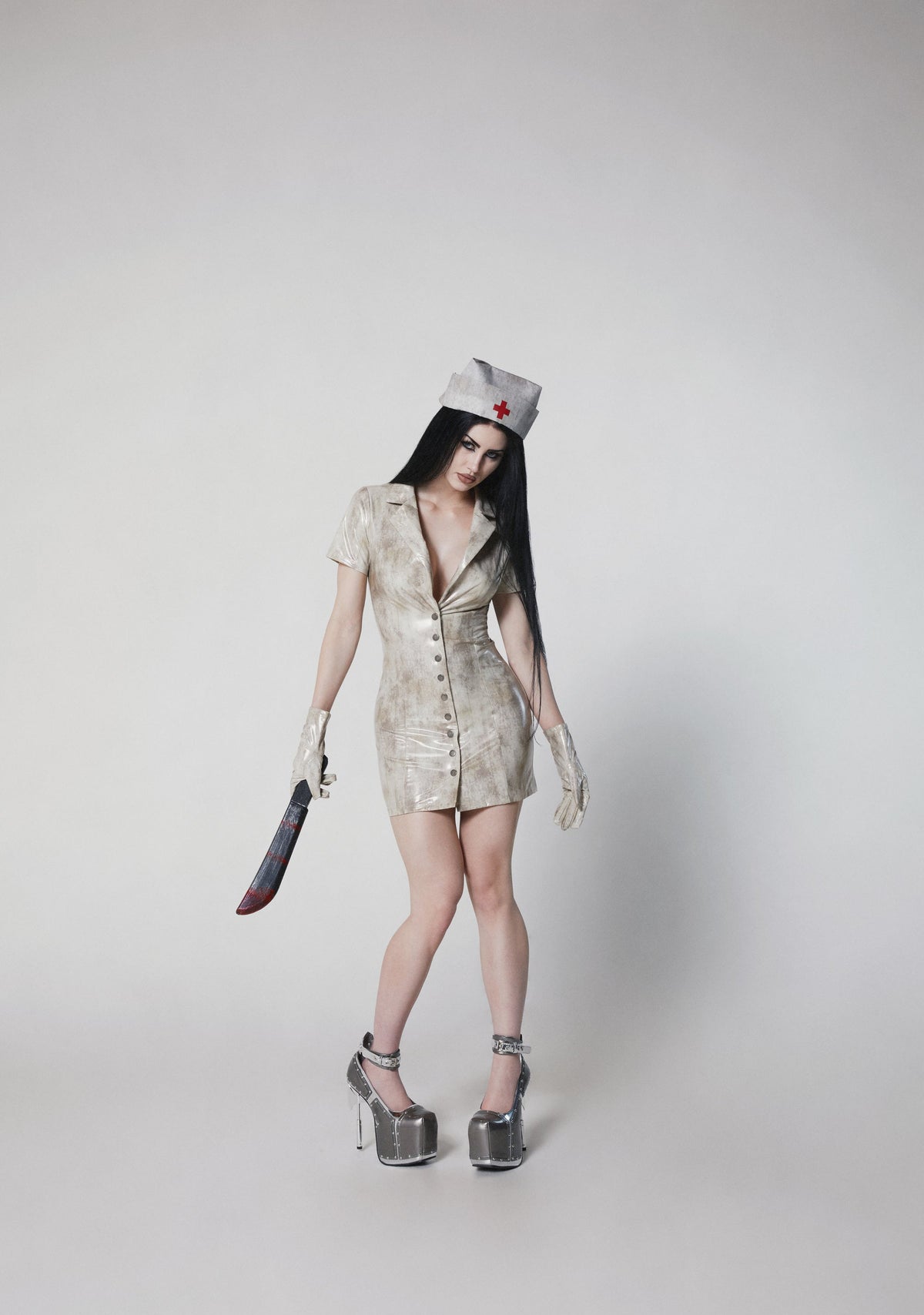 Bubble Head Nurse Costume