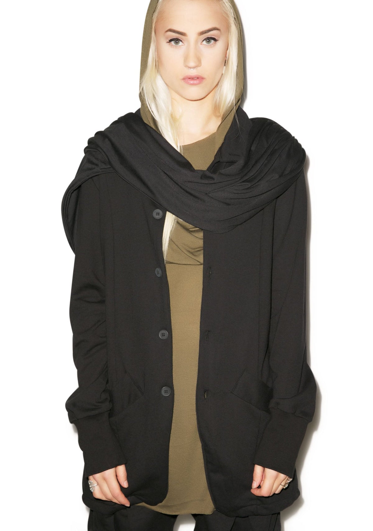 Hero Button Down Top - Black
