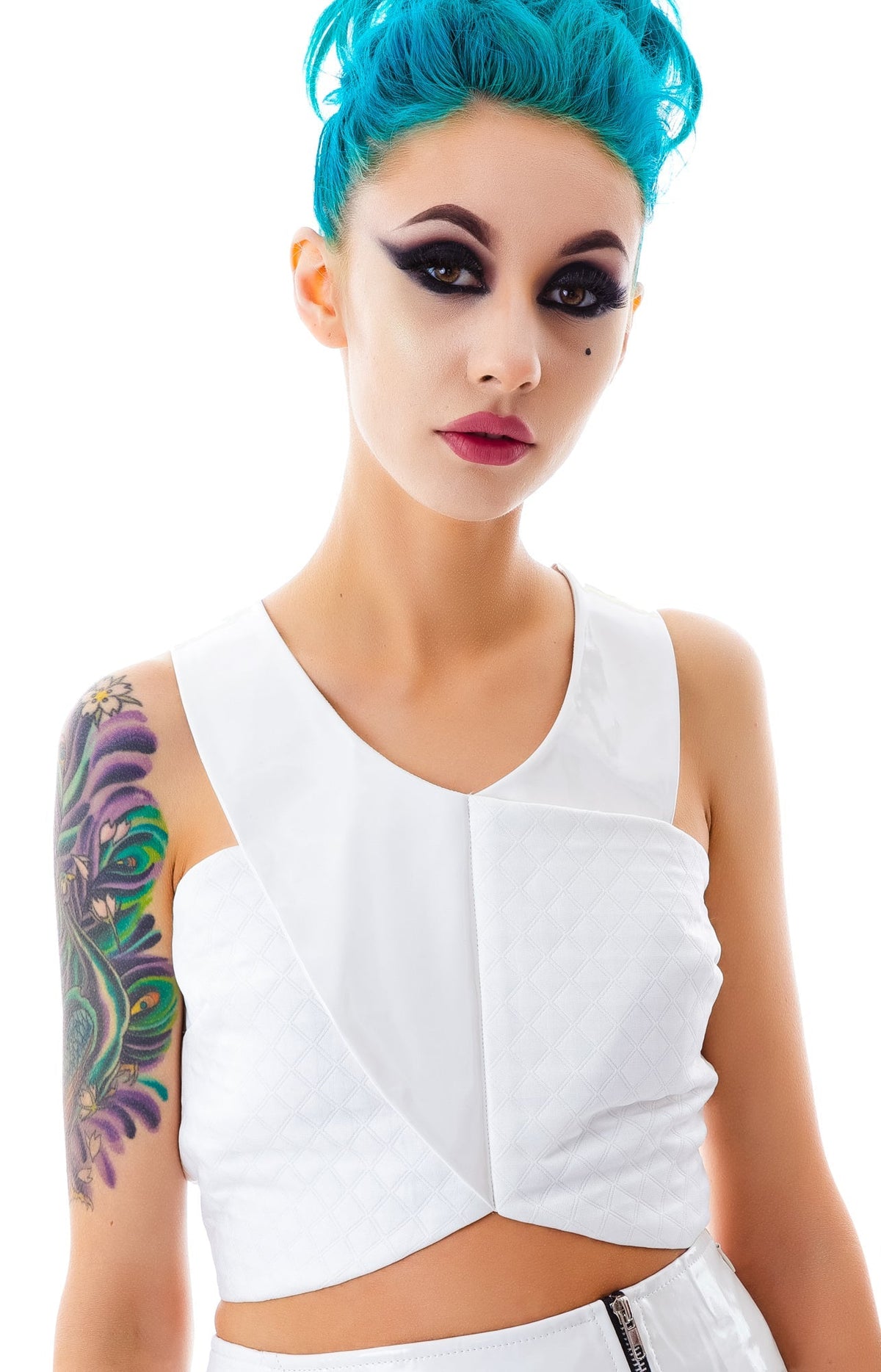 Galactica Crop Top - Black