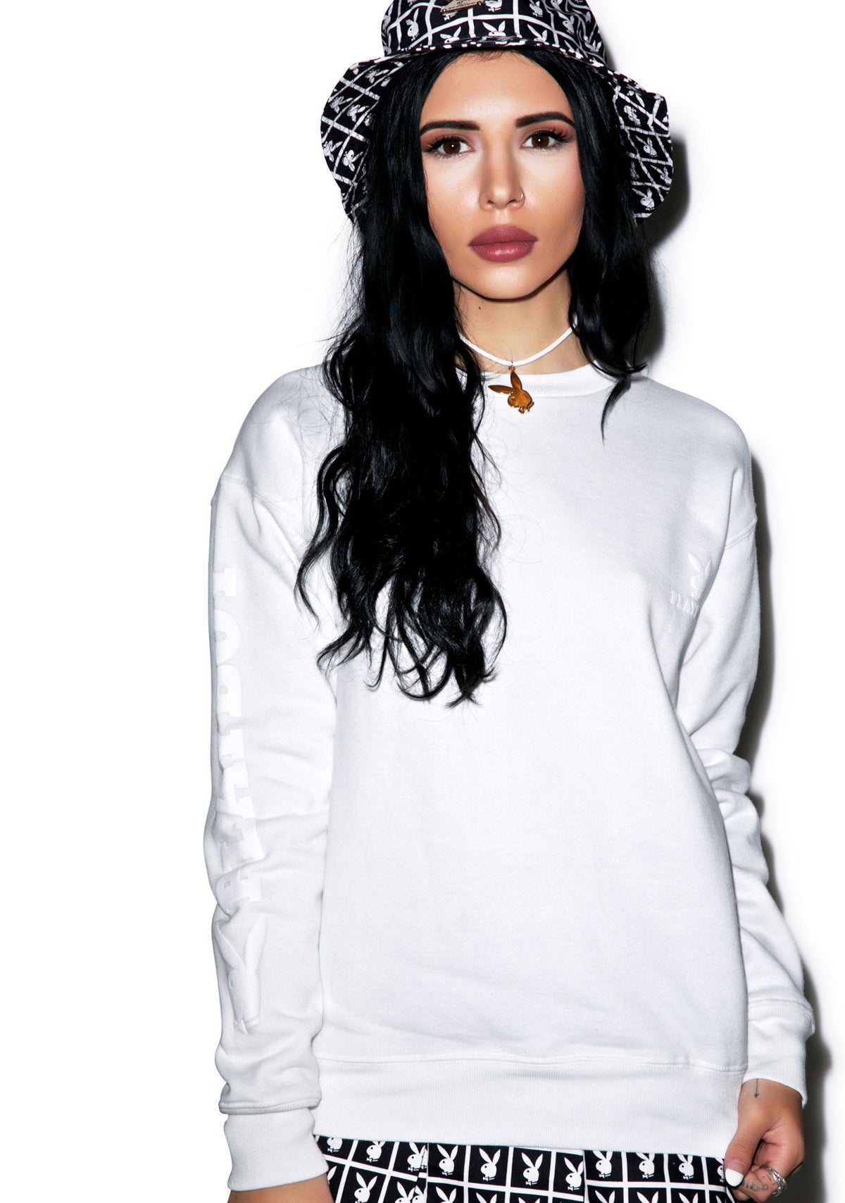 Joyrich X Playboy Knit Crew - Off White
