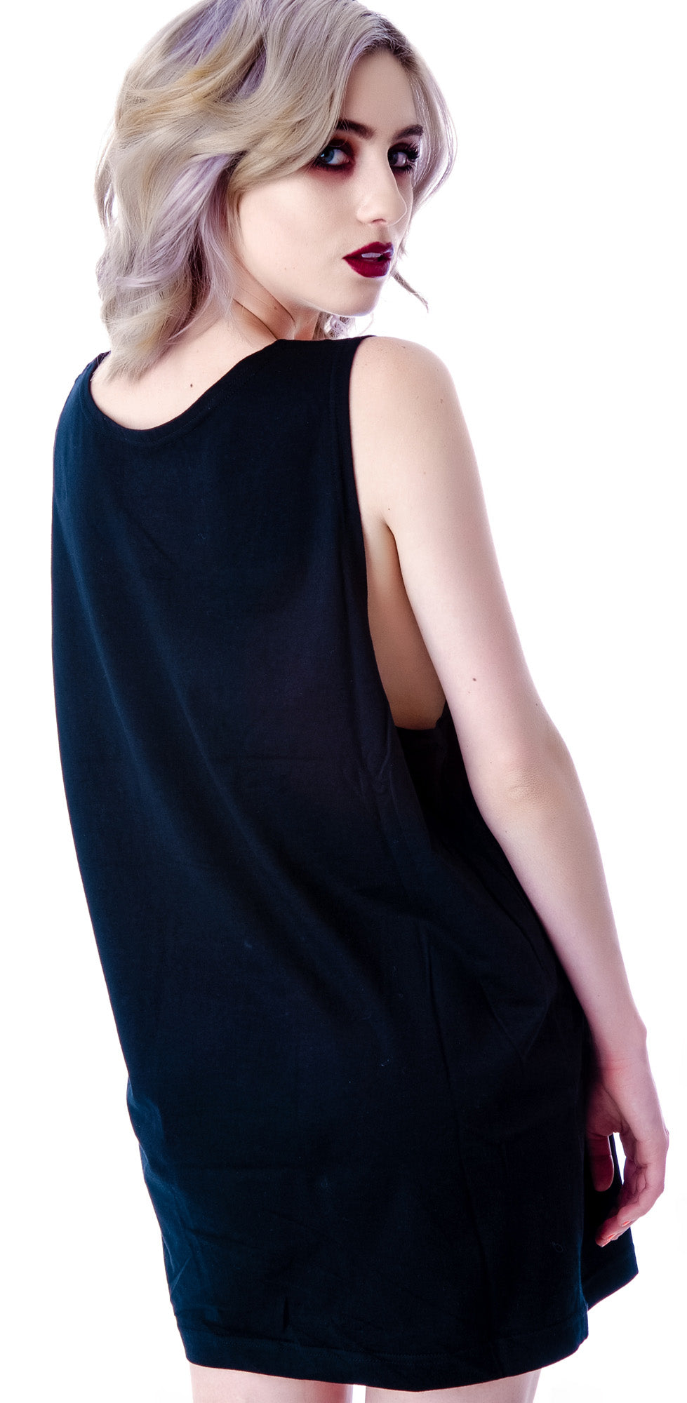 x BOY London Boy Cross Oversized Tank - Silver