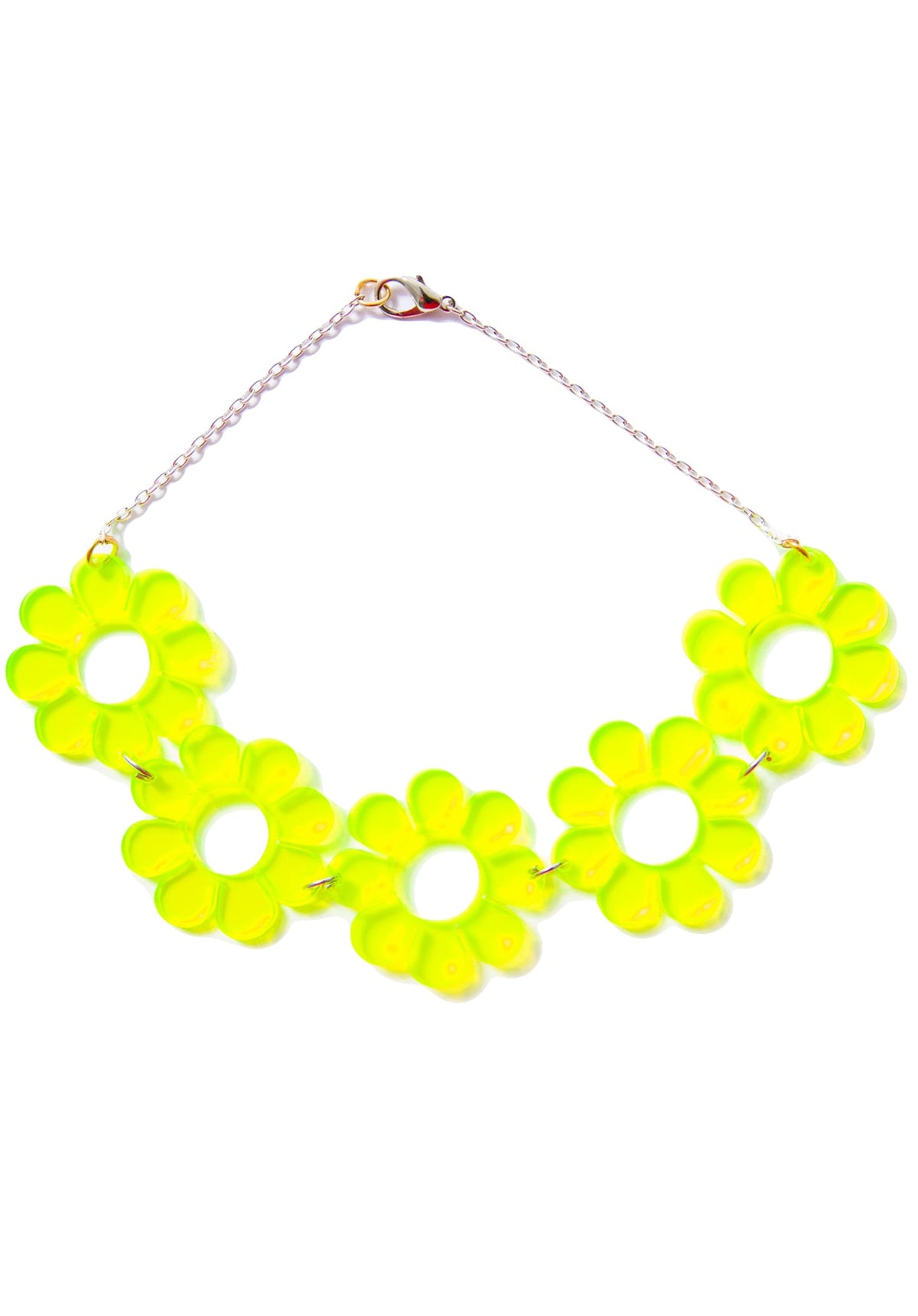 Flower Power Necklace - Green