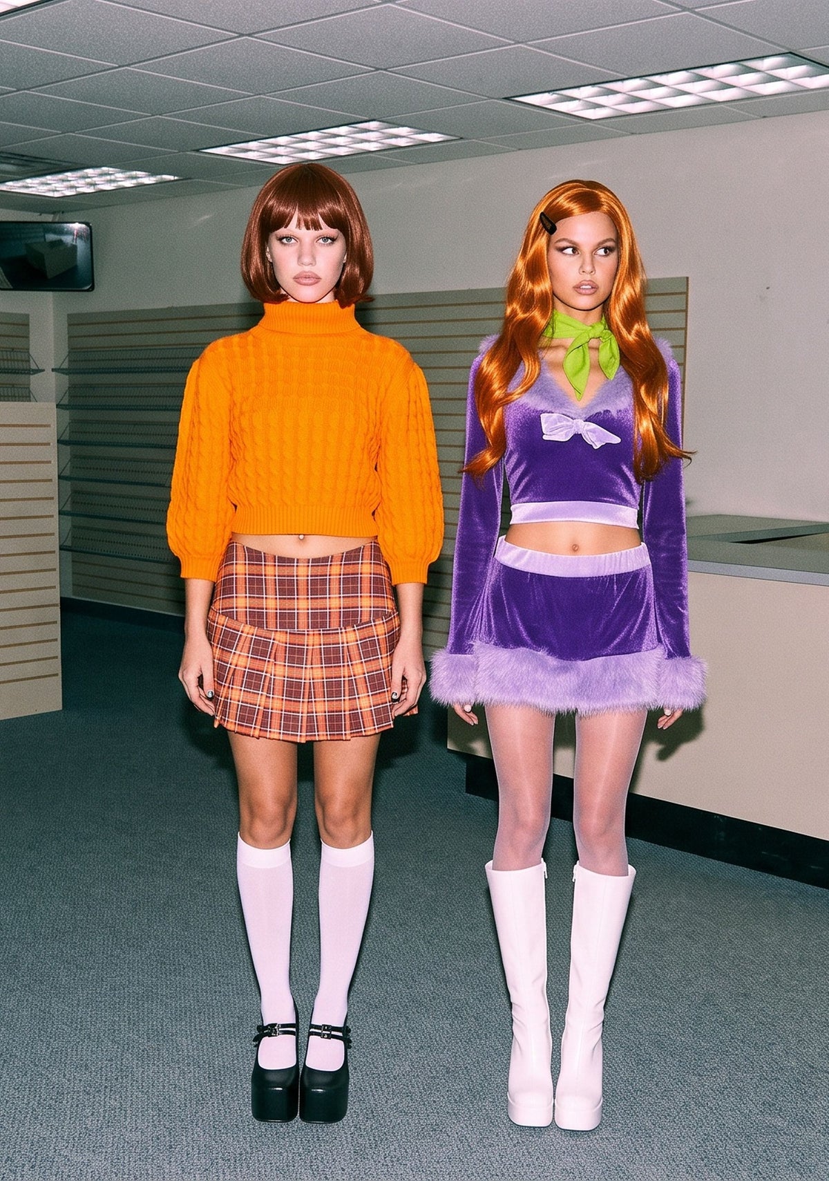 Mystery Crew Hottie Costume and Wig Set