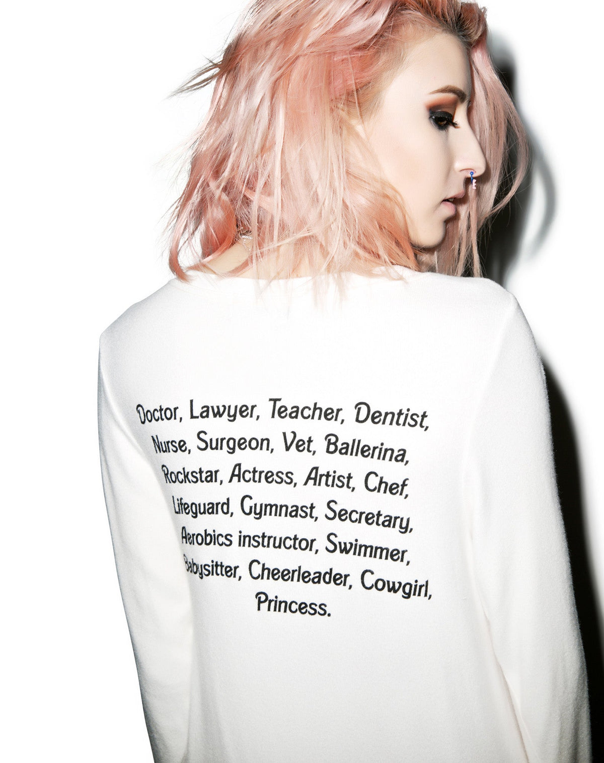 My Resume Baggy Beach Jumper - Light Pink