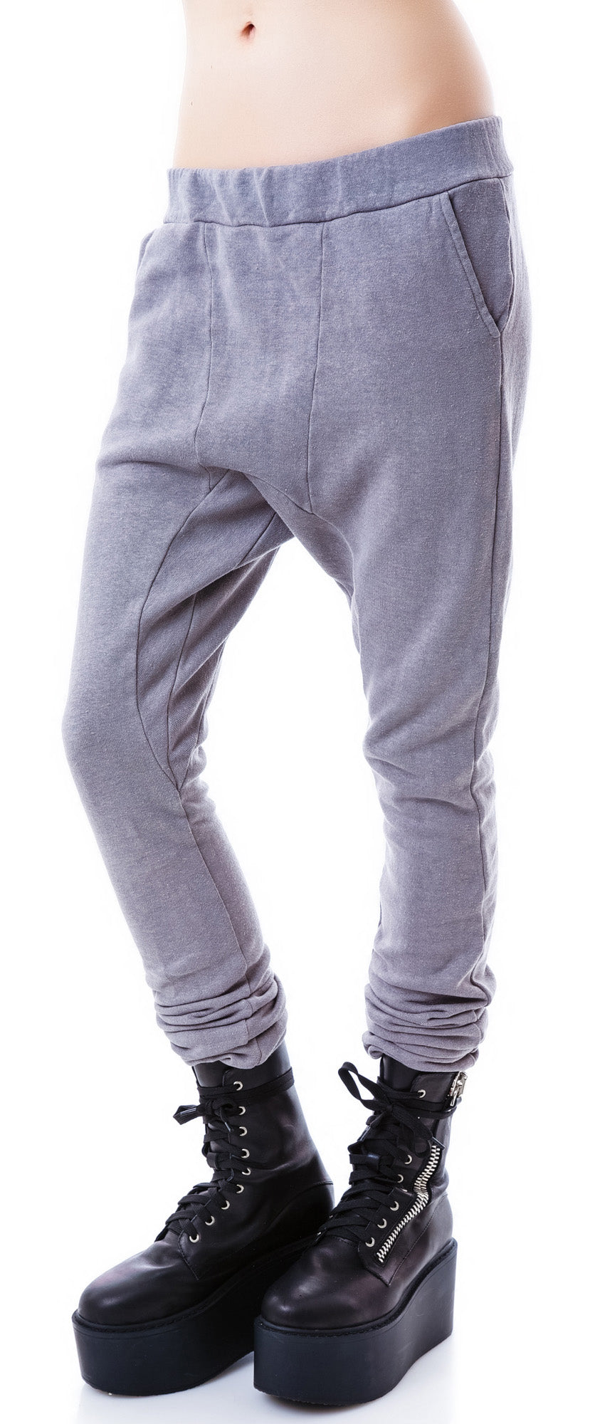 Hammer Time Drop Crotch Pants - Off White