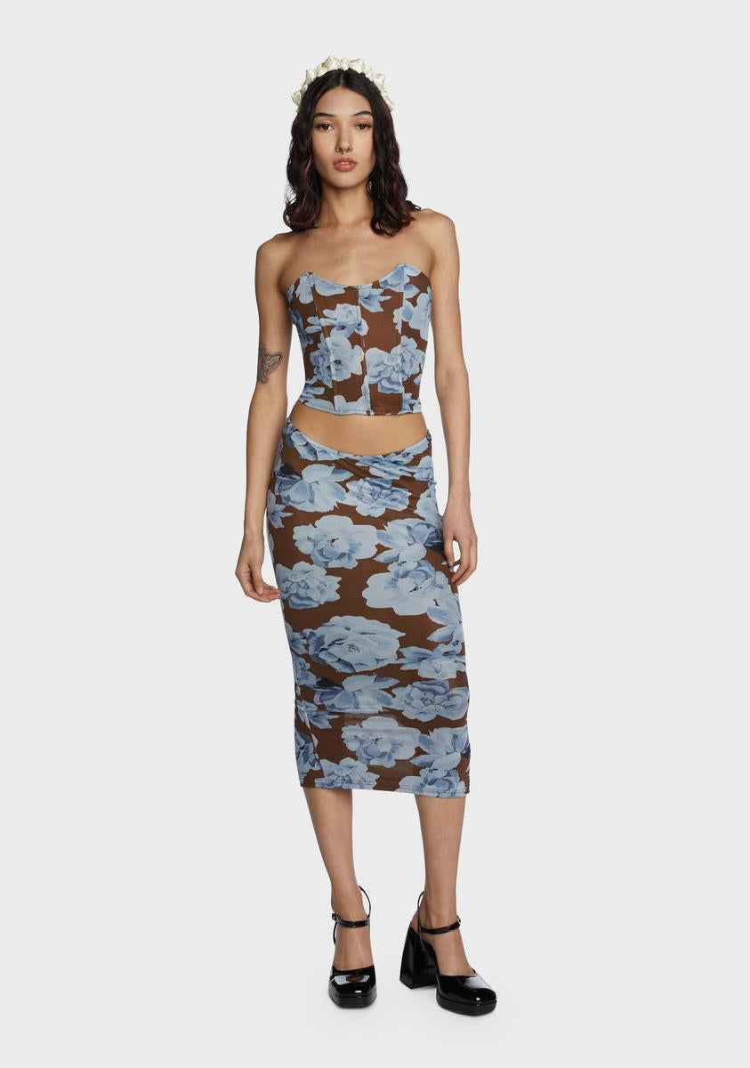 Irresistible Charm Skirt Set - Black