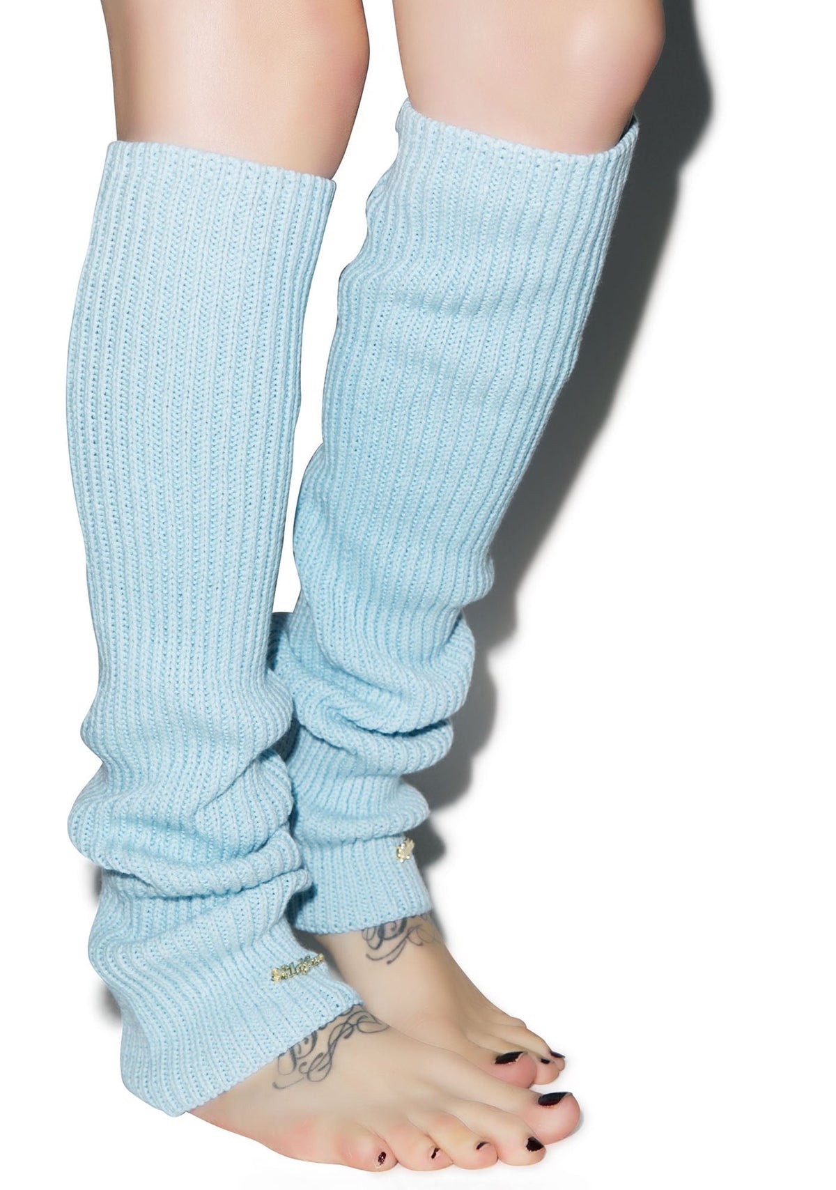 Chunky Knit Leg Warmers - Light Brown