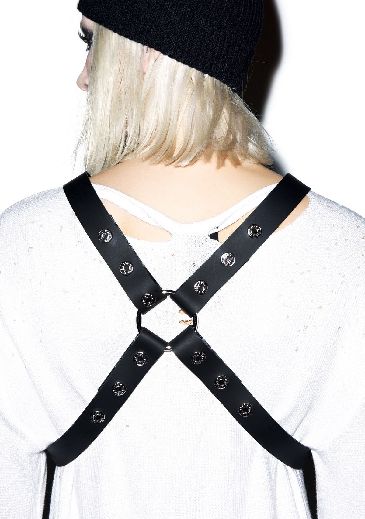 Crossed Out Harness - Black