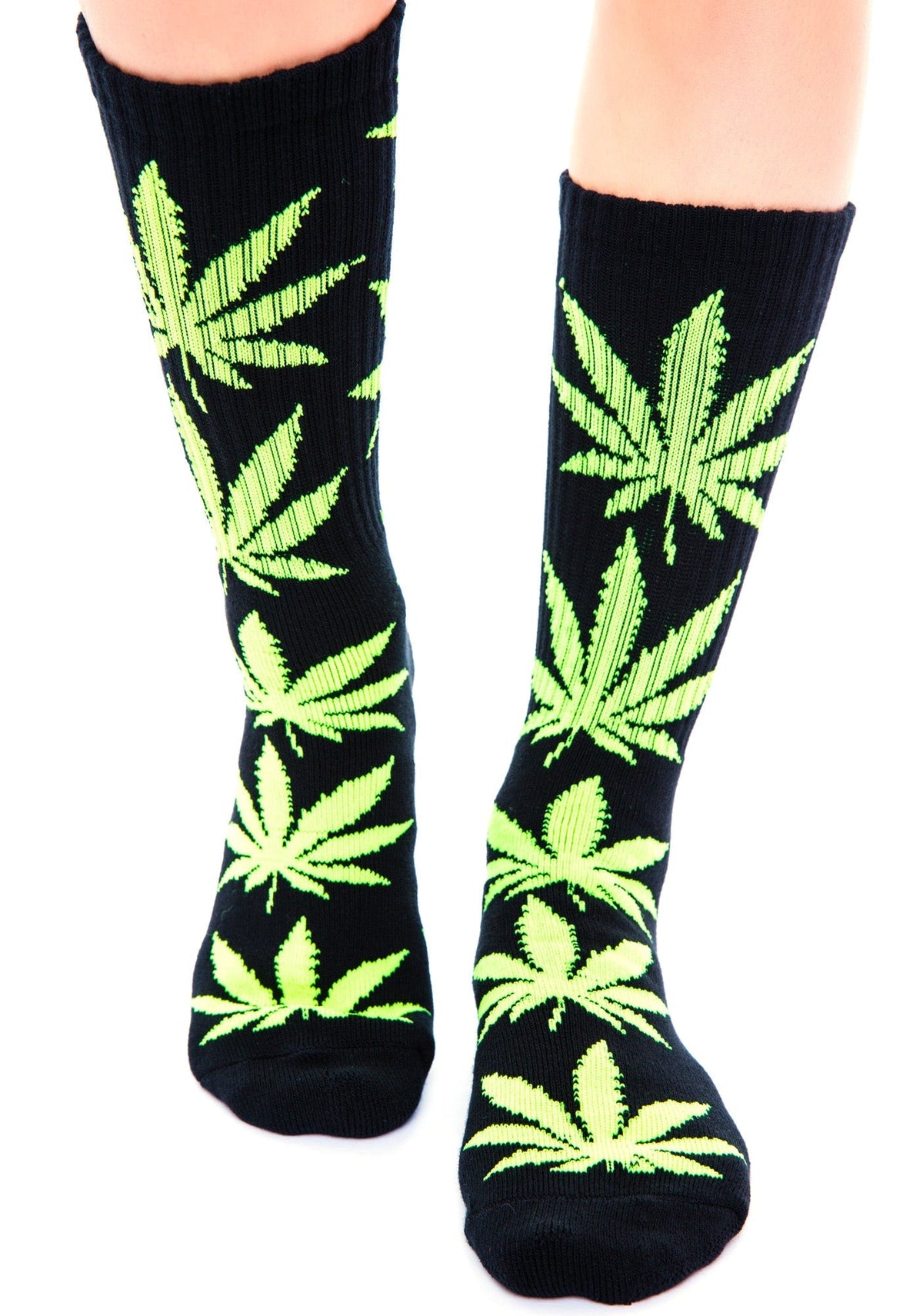 Glow in the Dark Plantlife Sock - Black