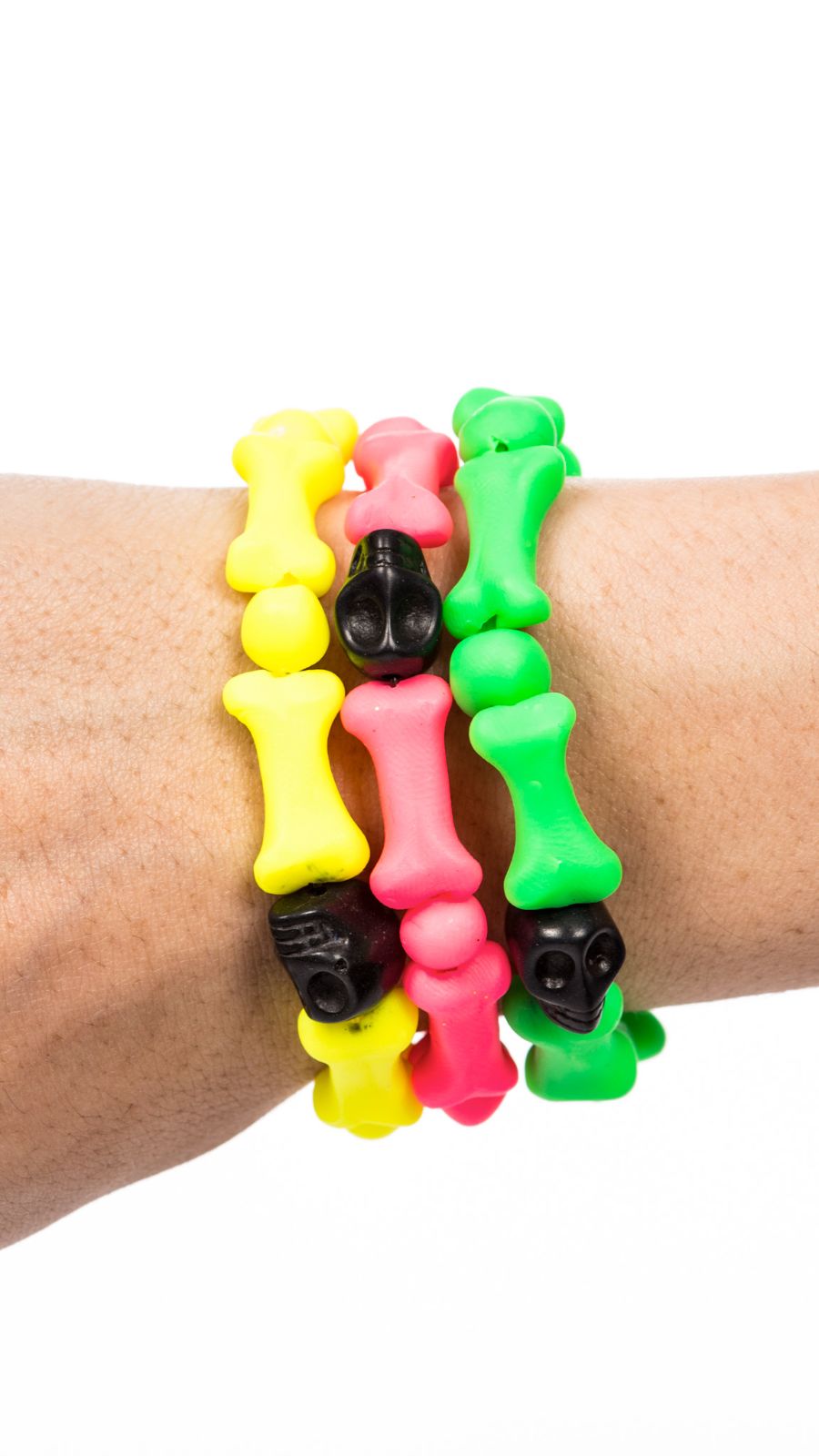 Bedrock Bones Skull Bracelets - Off White