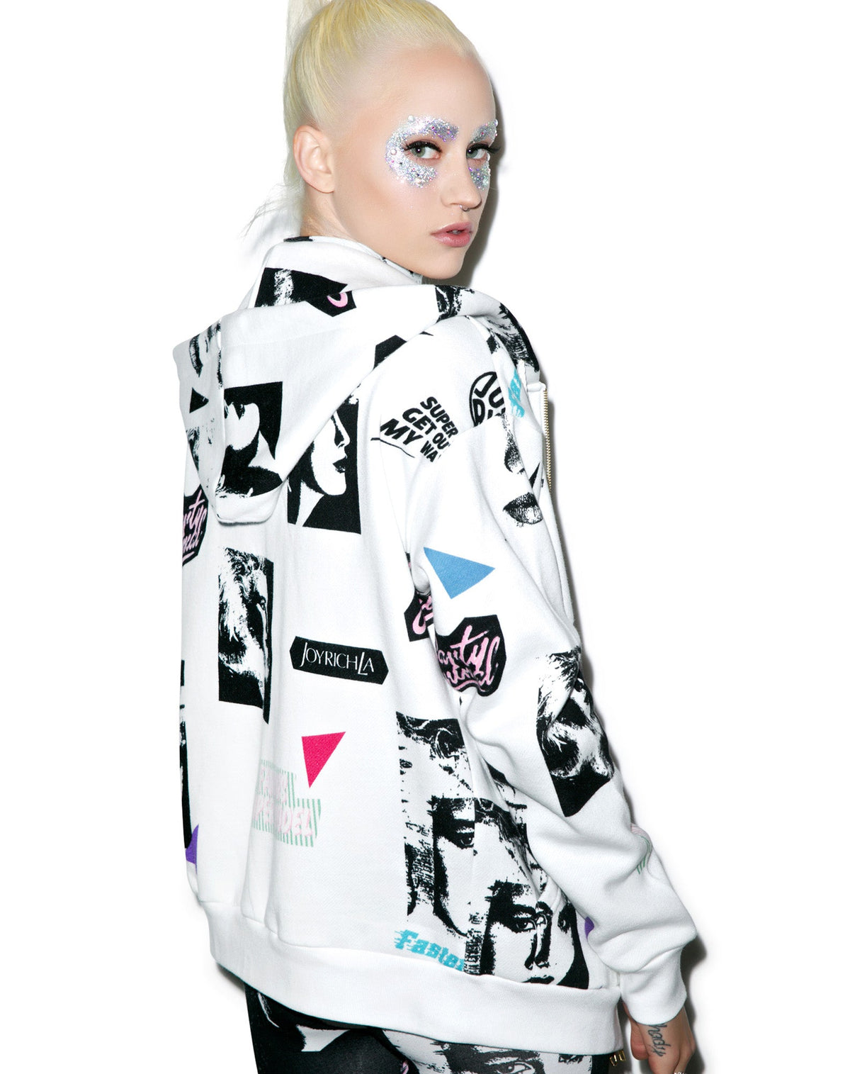 Editorial Map Hoodie - White