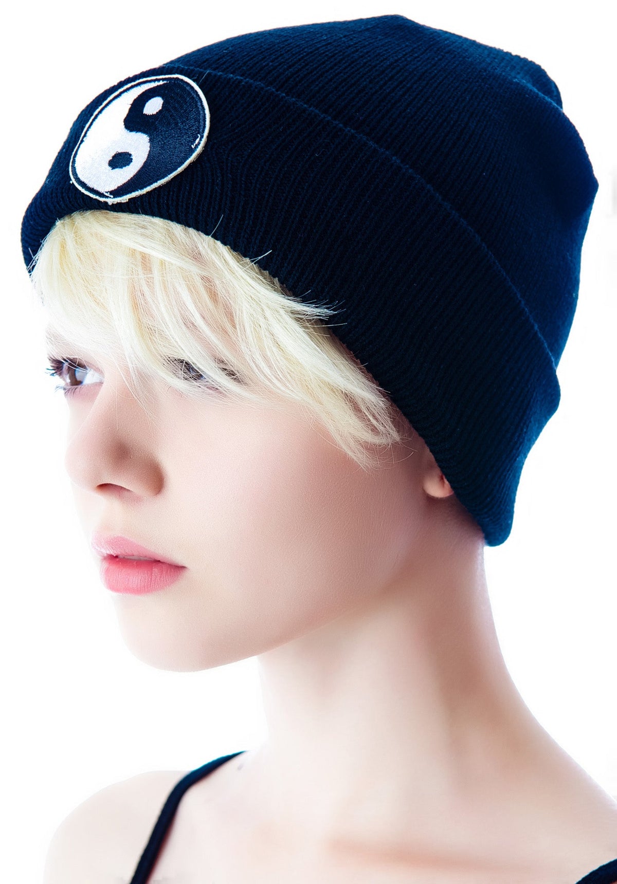 Yin Yang Beanie - Blue