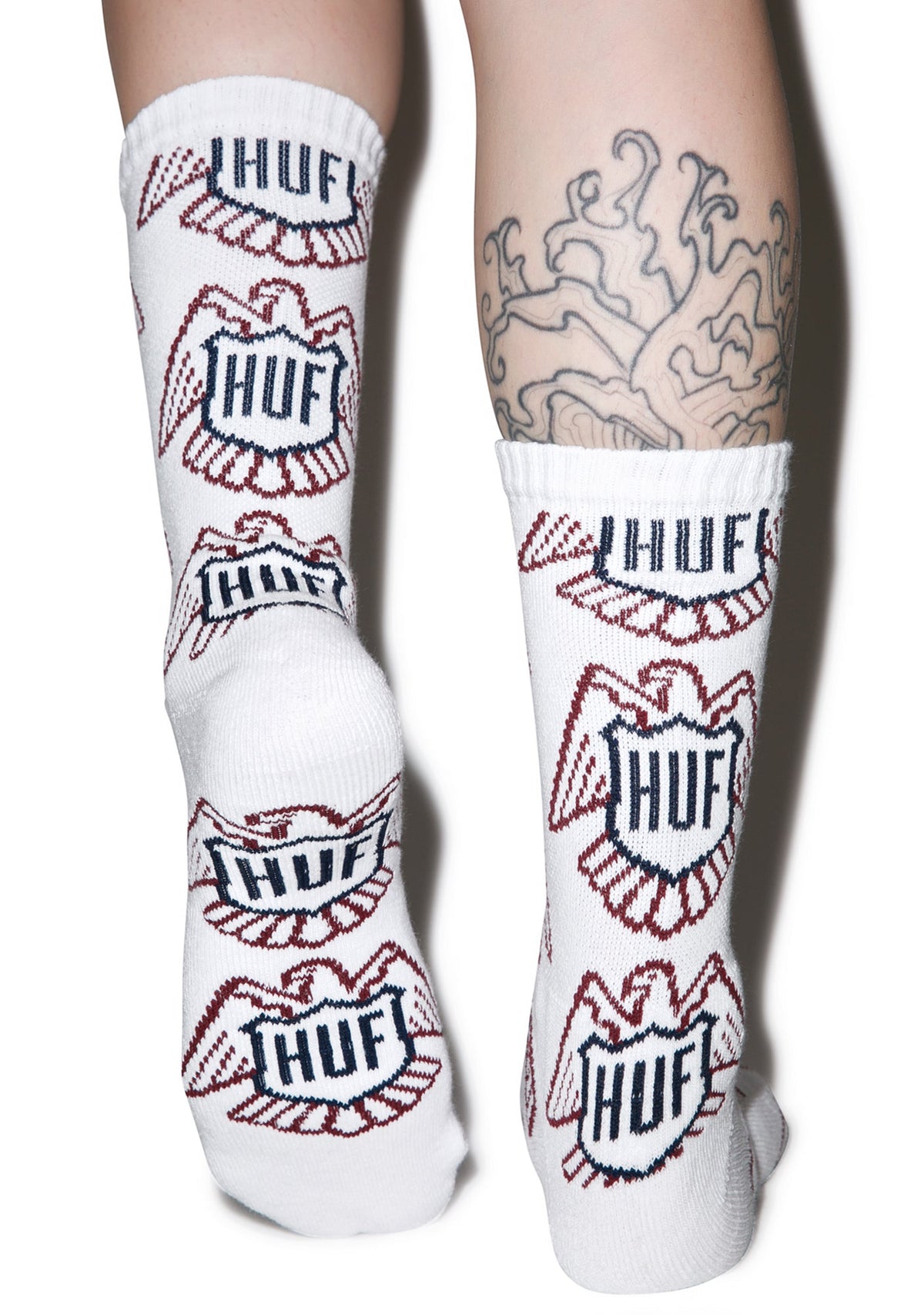 Thunderbird Crew Socks - White