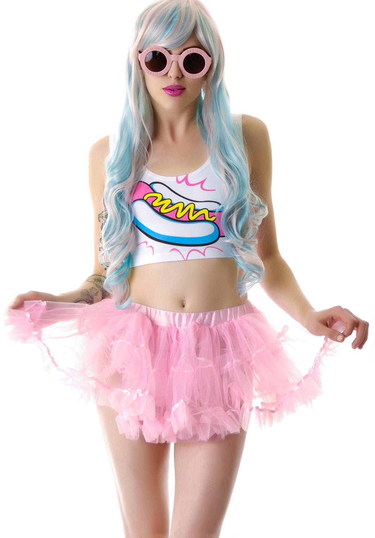 Ruffle Pride Petticoat Skirt - White