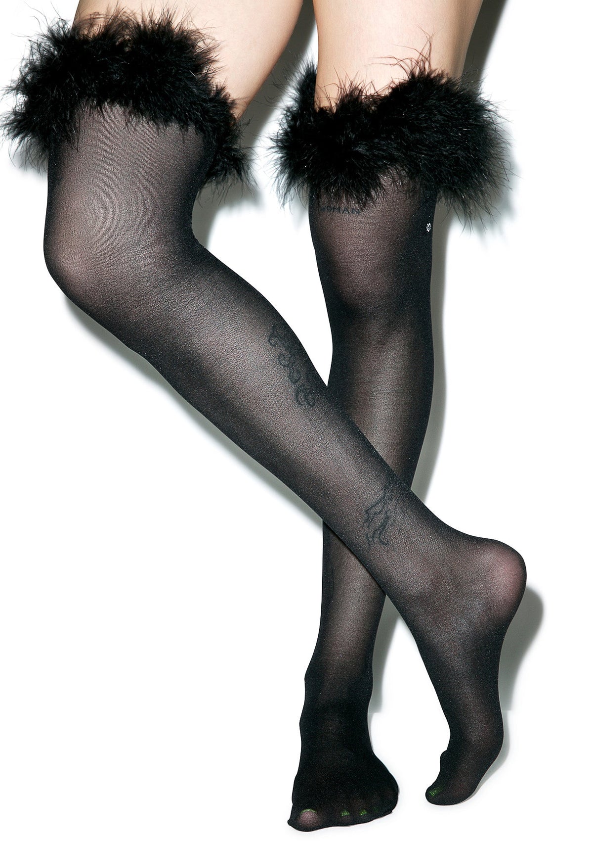 Frosty Thigh Highs - Black