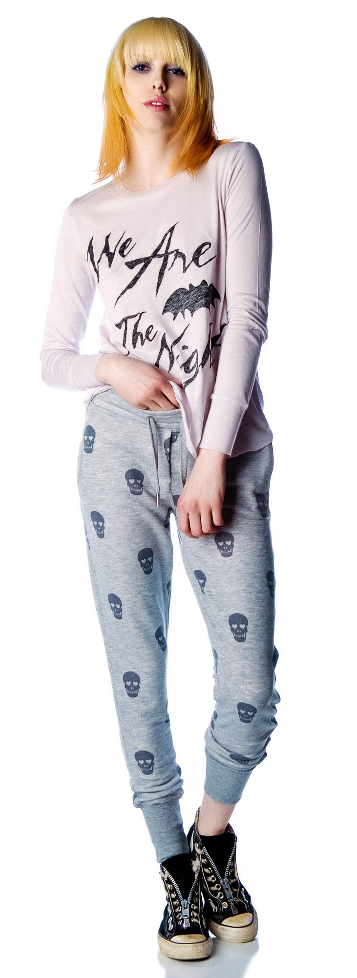 Skull Sweatpants - Blue