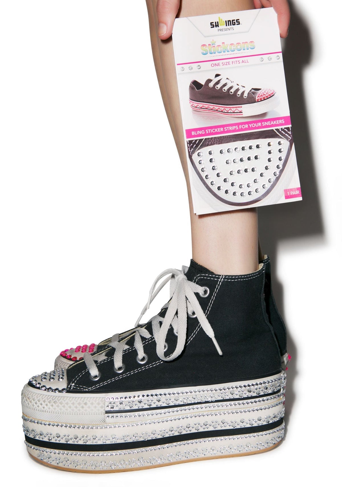 Put A Bling On It Stickers - White