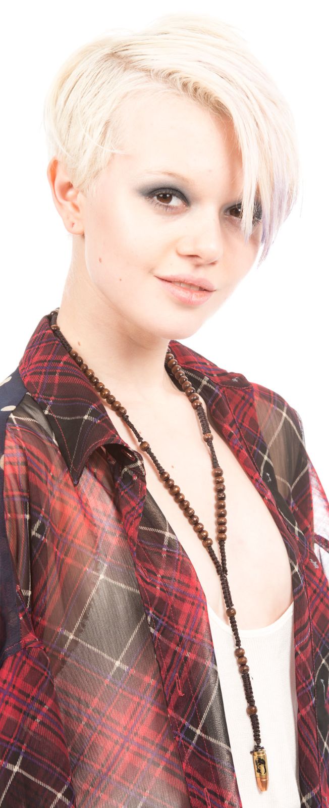 Bullet Rosary Necklace - Brown