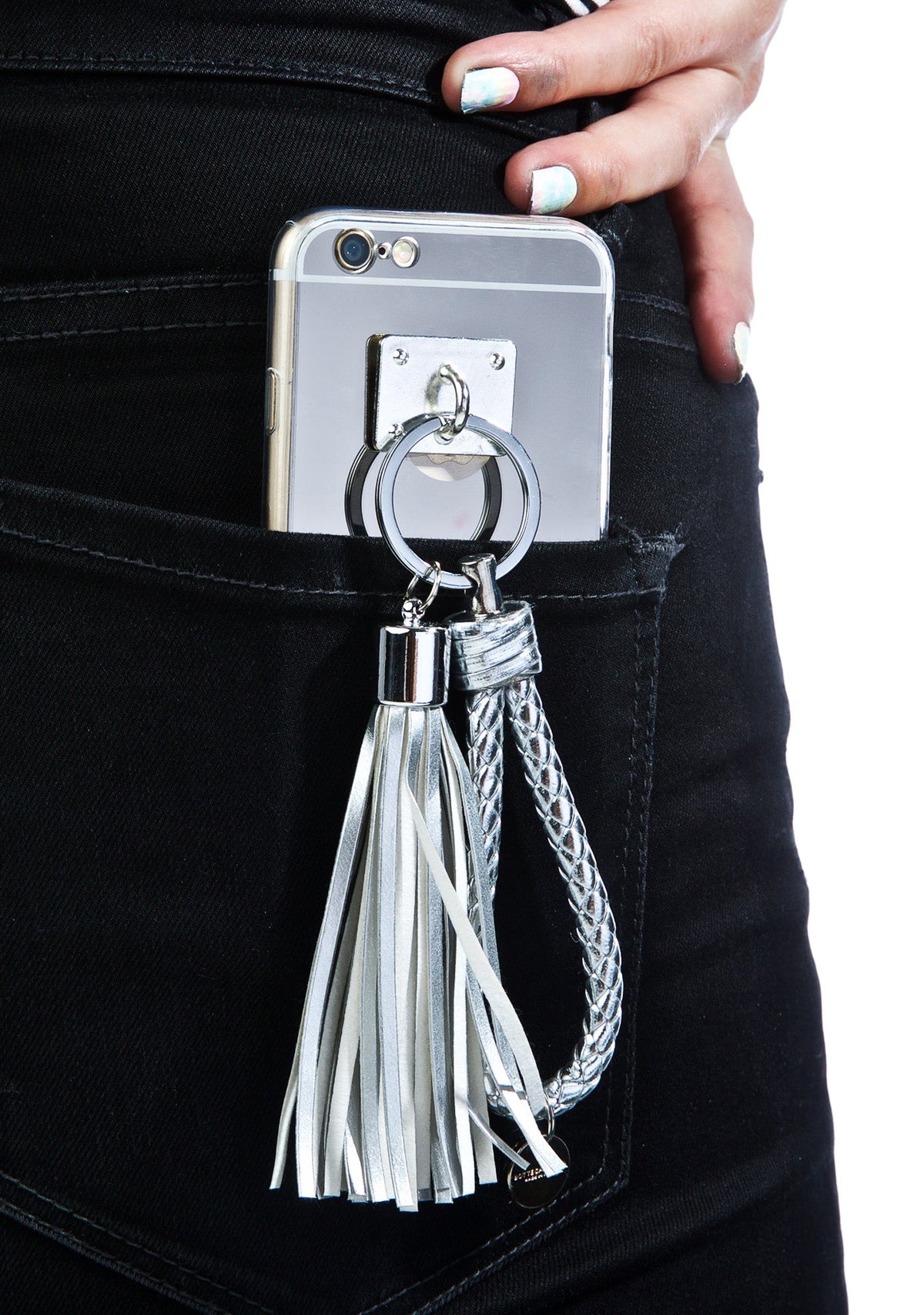I’m A Flirt Tassel iPhone 6/6+ Case - Silver