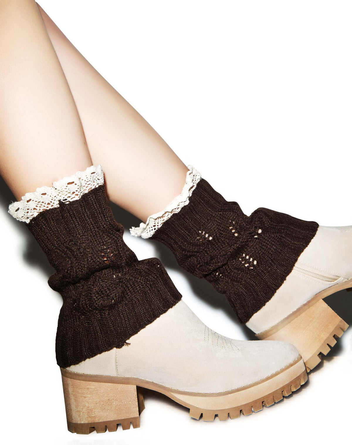 Cuff Love Boot Cuffs - Light Gray