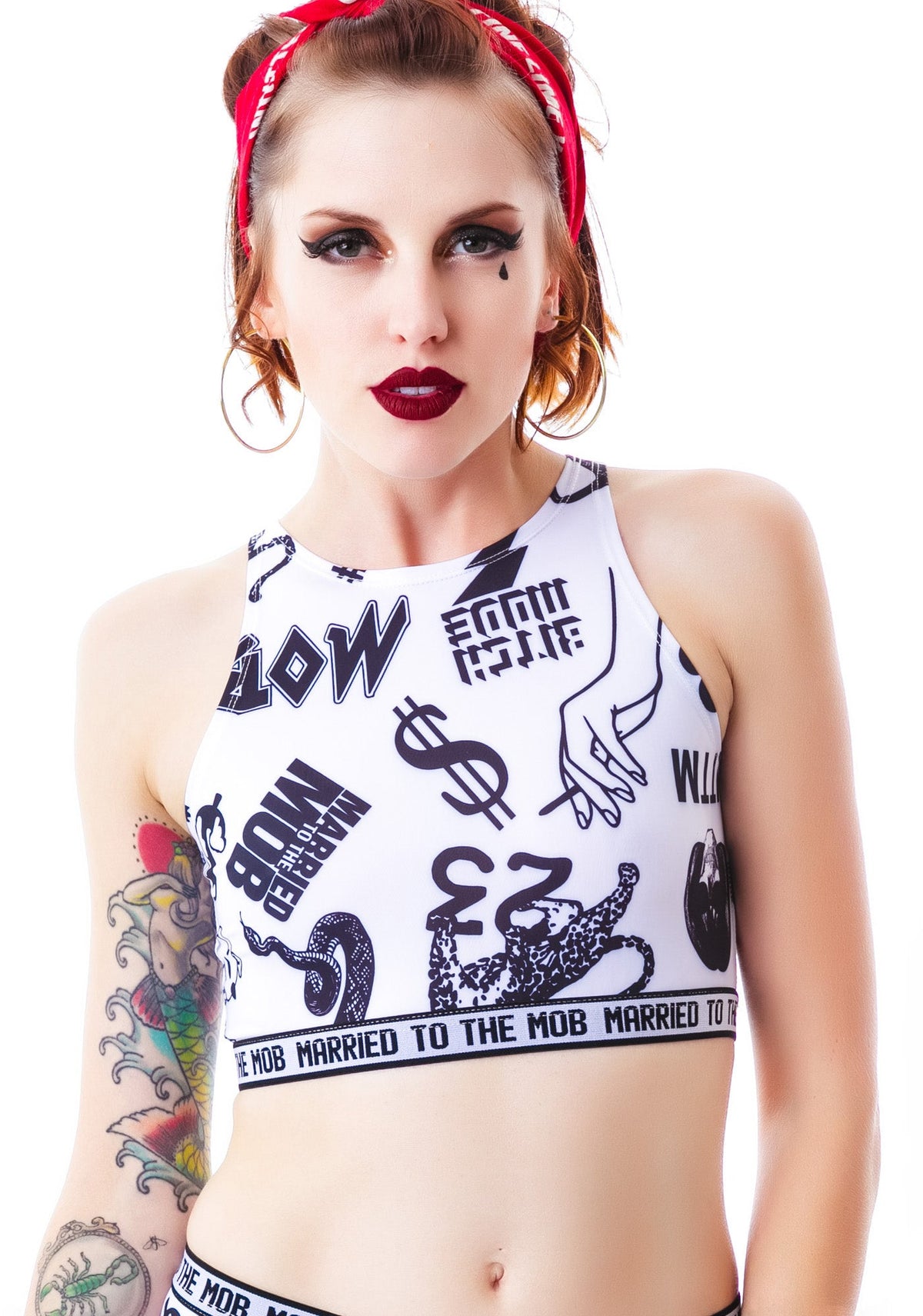 St Marks Crop Top - White