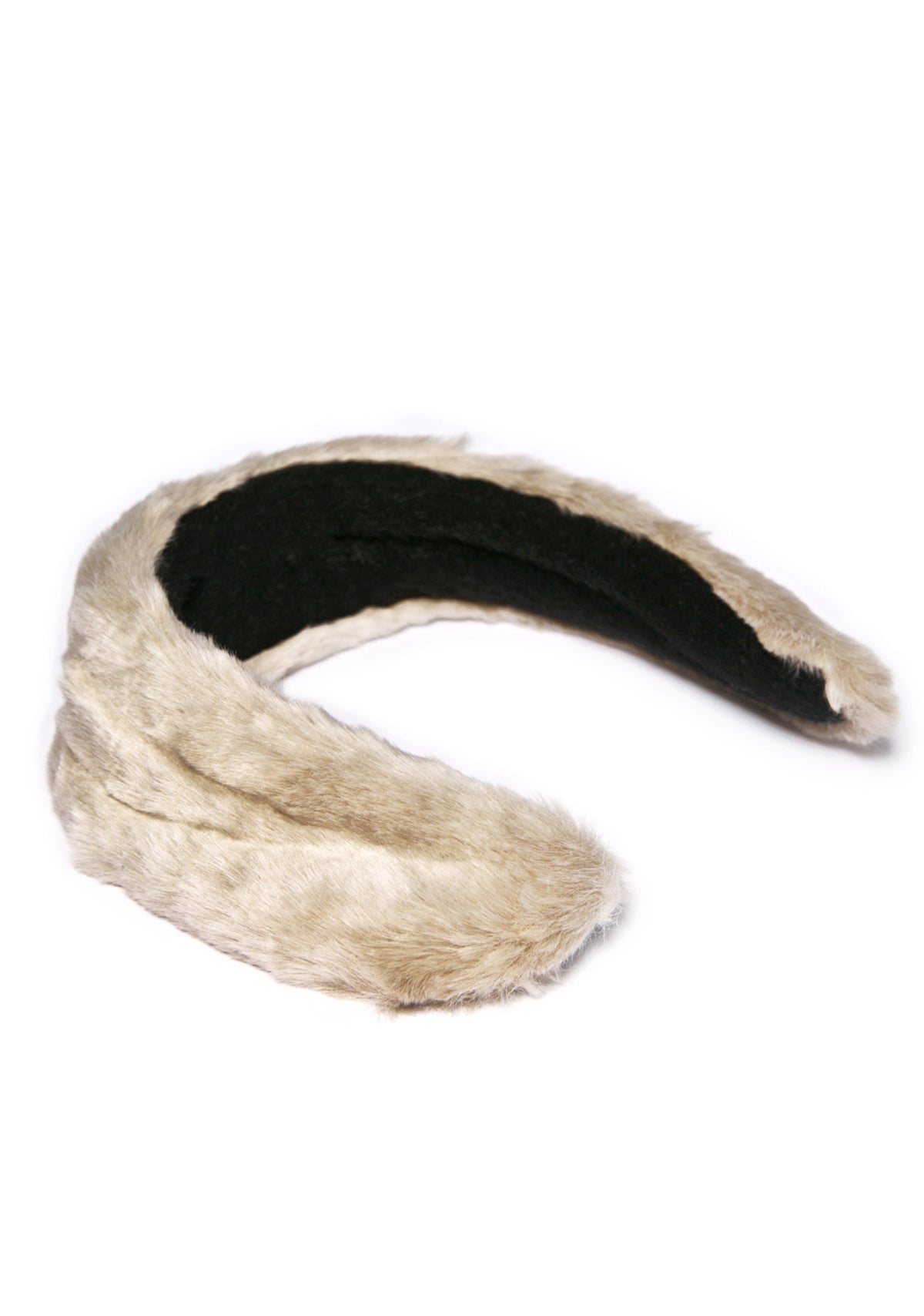 Faux Fur Ear Warmer - Light Blue