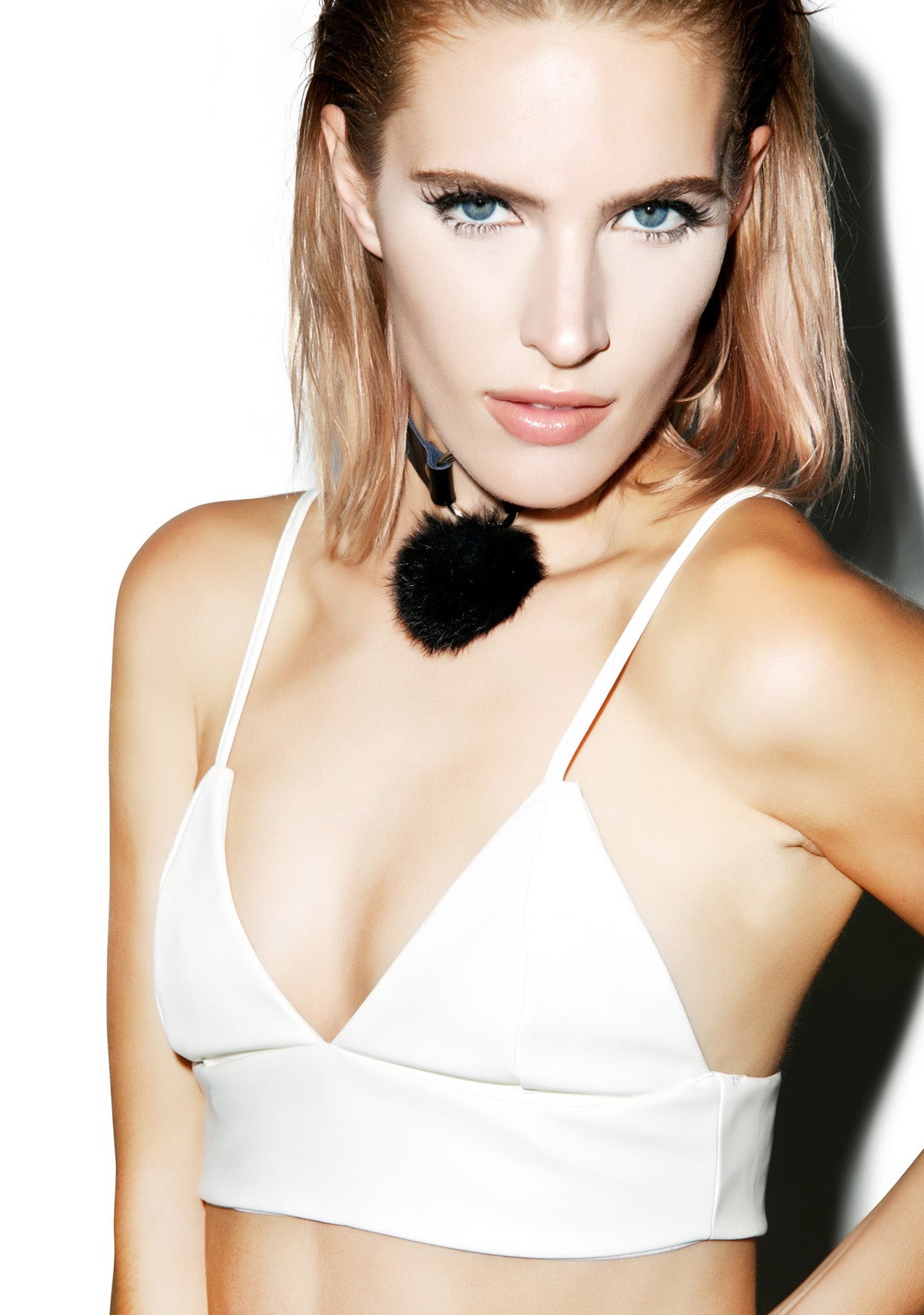 Bad Kitty Bralette - Light Orange