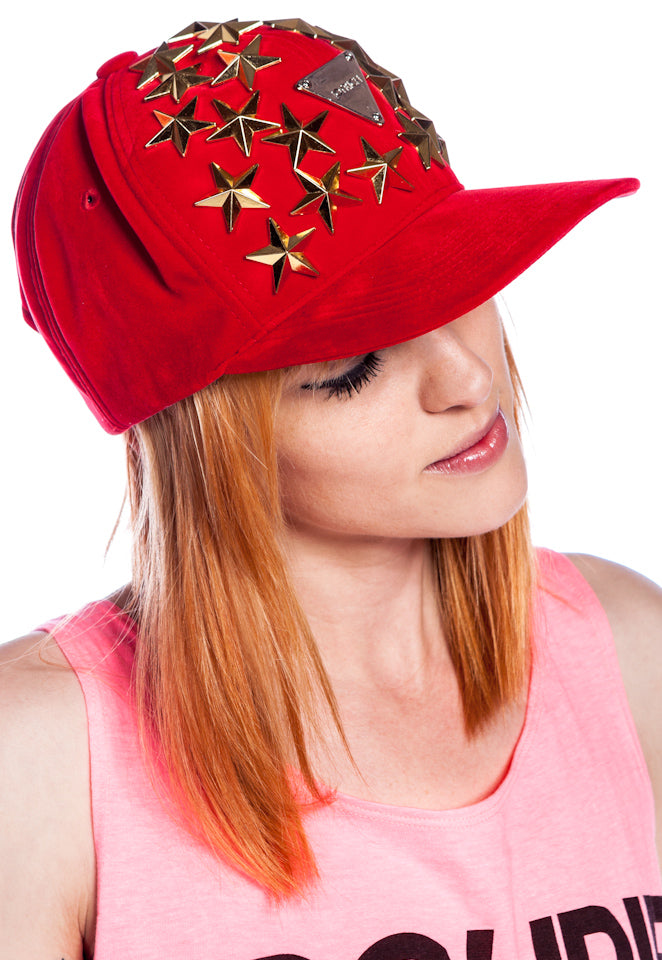 Star Burst Cap - Red