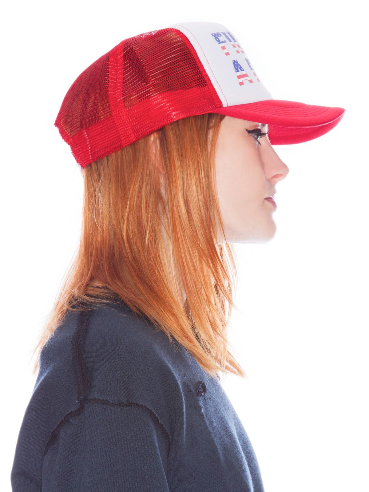 Jill Screenprinted Cap - Black