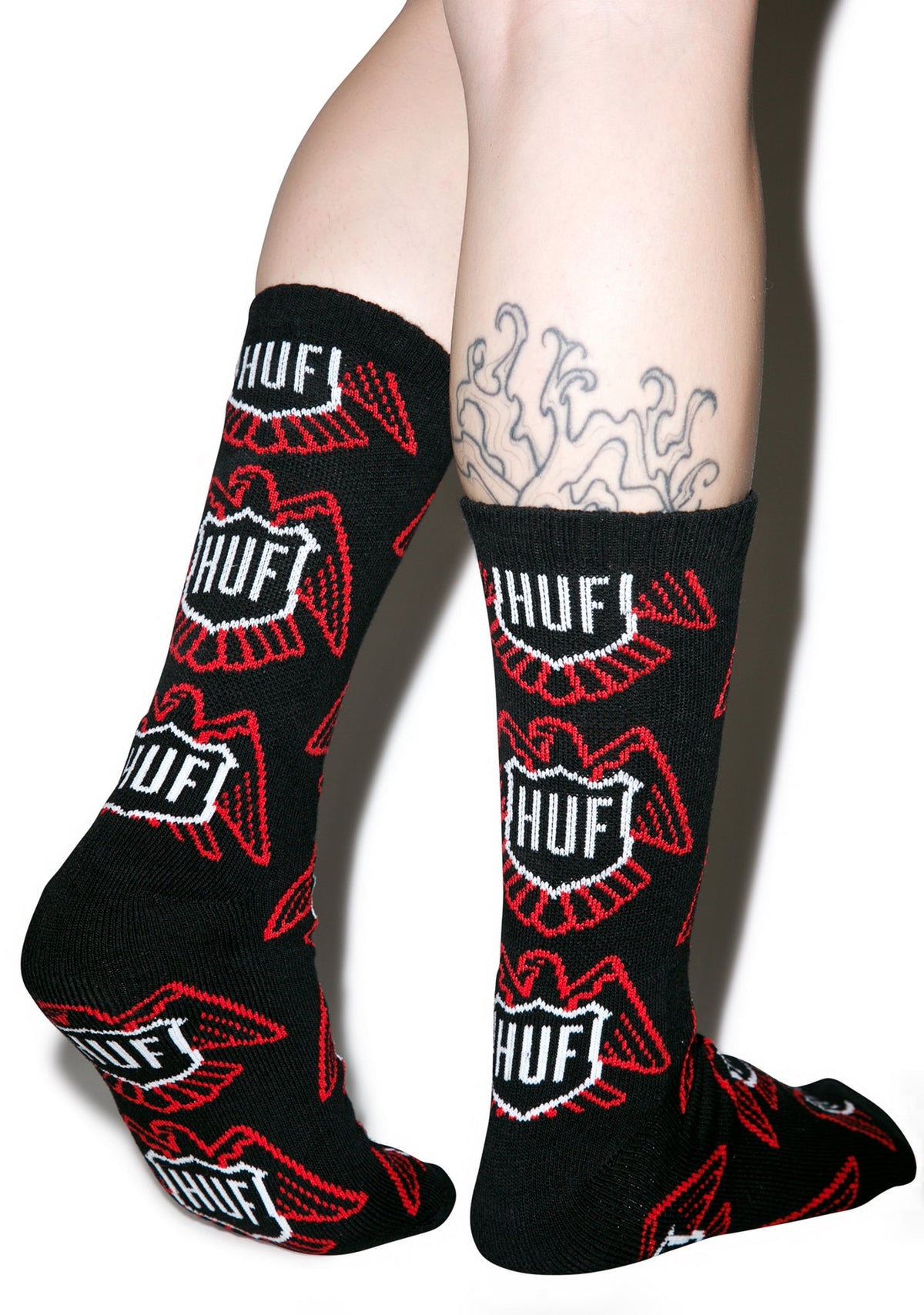 Thunderbird Crew Socks - White