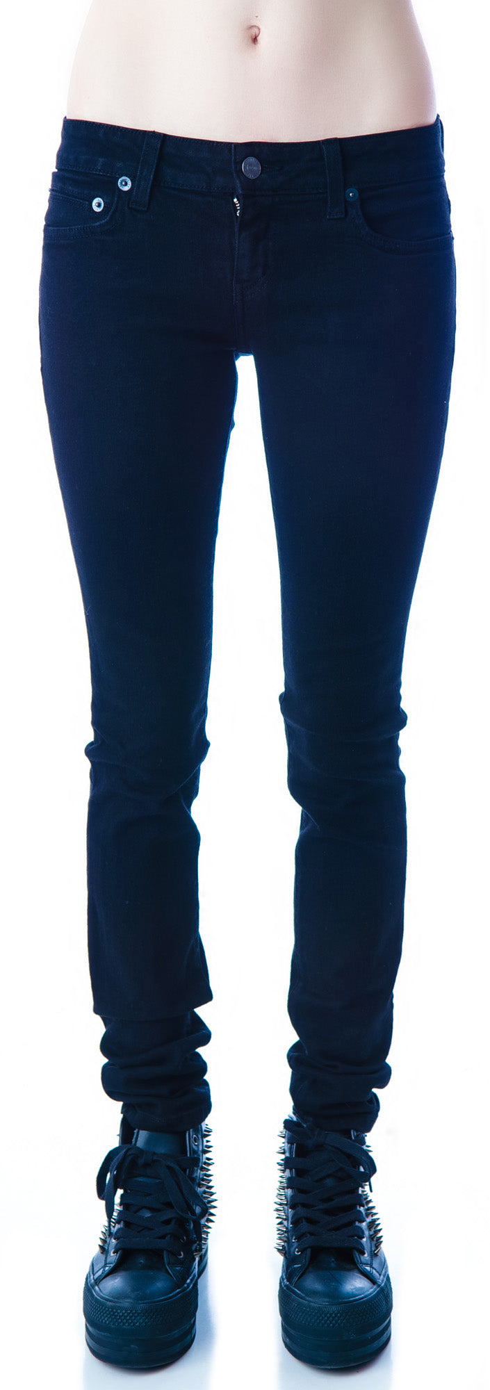 Stretch Twill Junkie Fit Jeans - Black