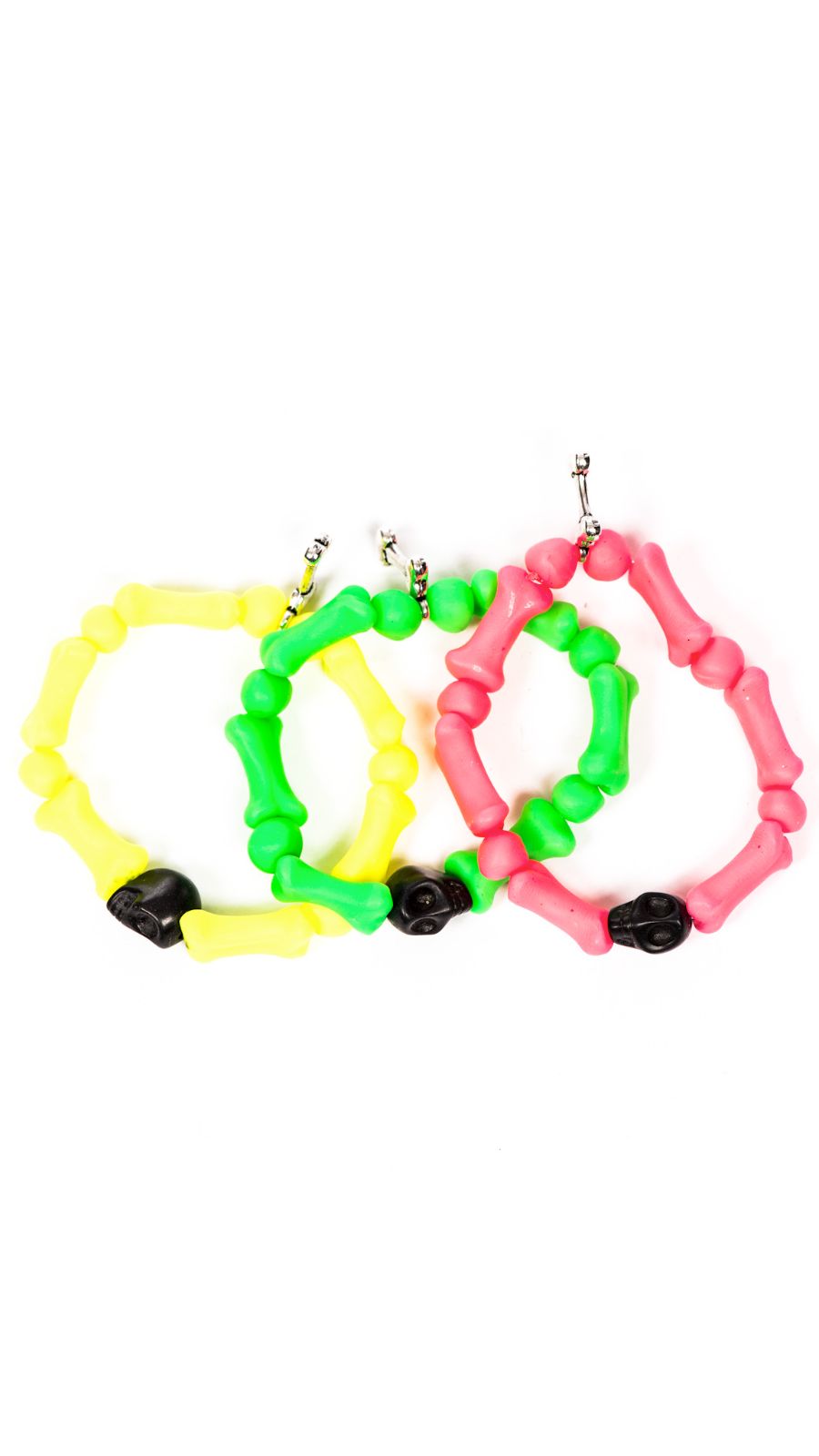 Bedrock Bones Skull Bracelets - Off White
