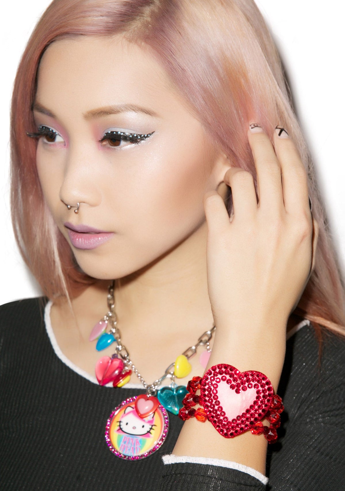 Electric Heart Bracelet - Red