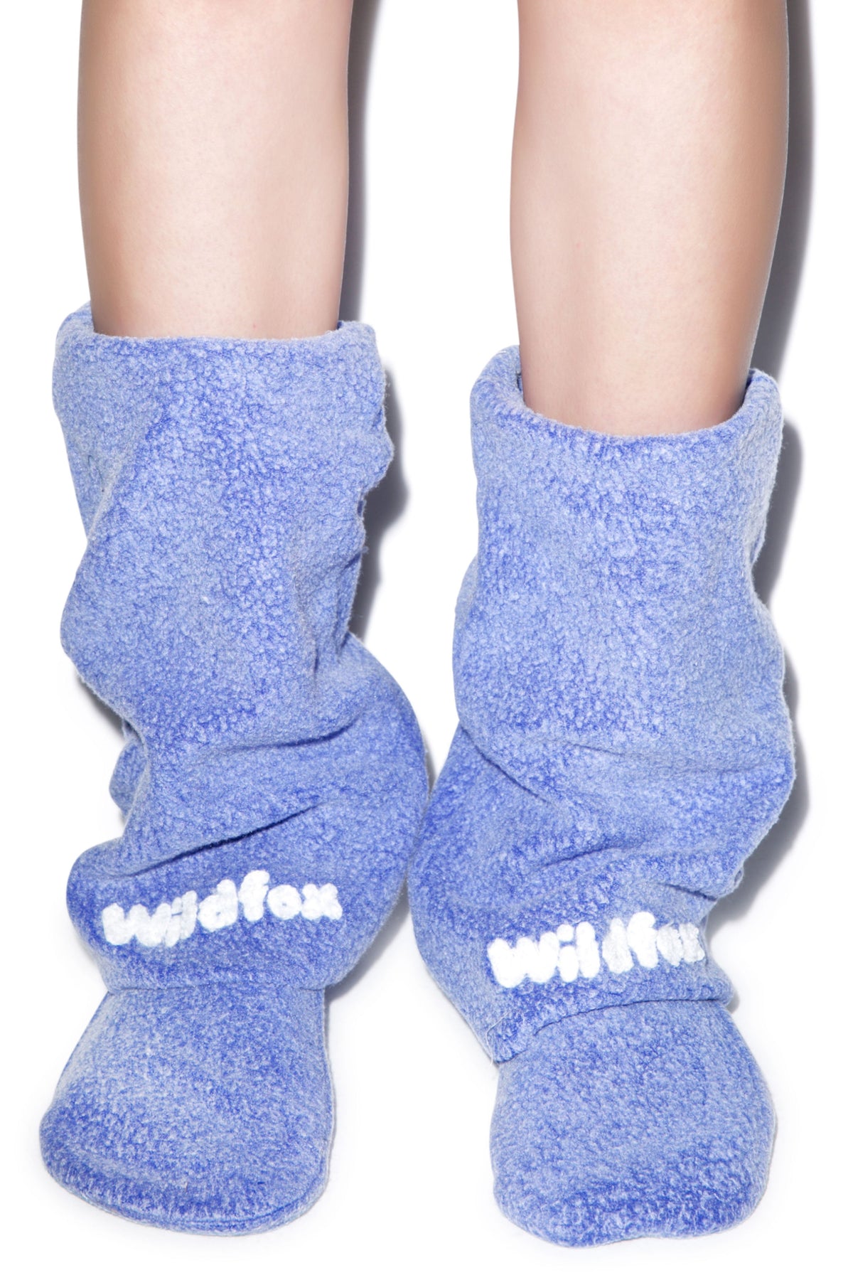 Chenille Fox Sox - Blue