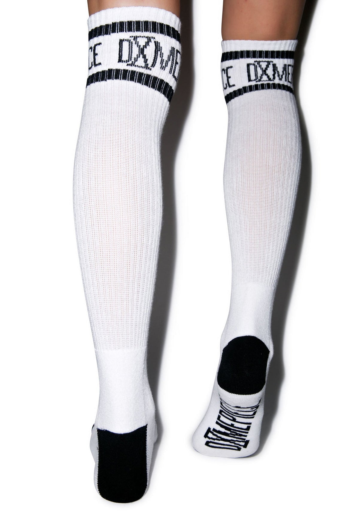 Athletic Logo Knee High Socks - White