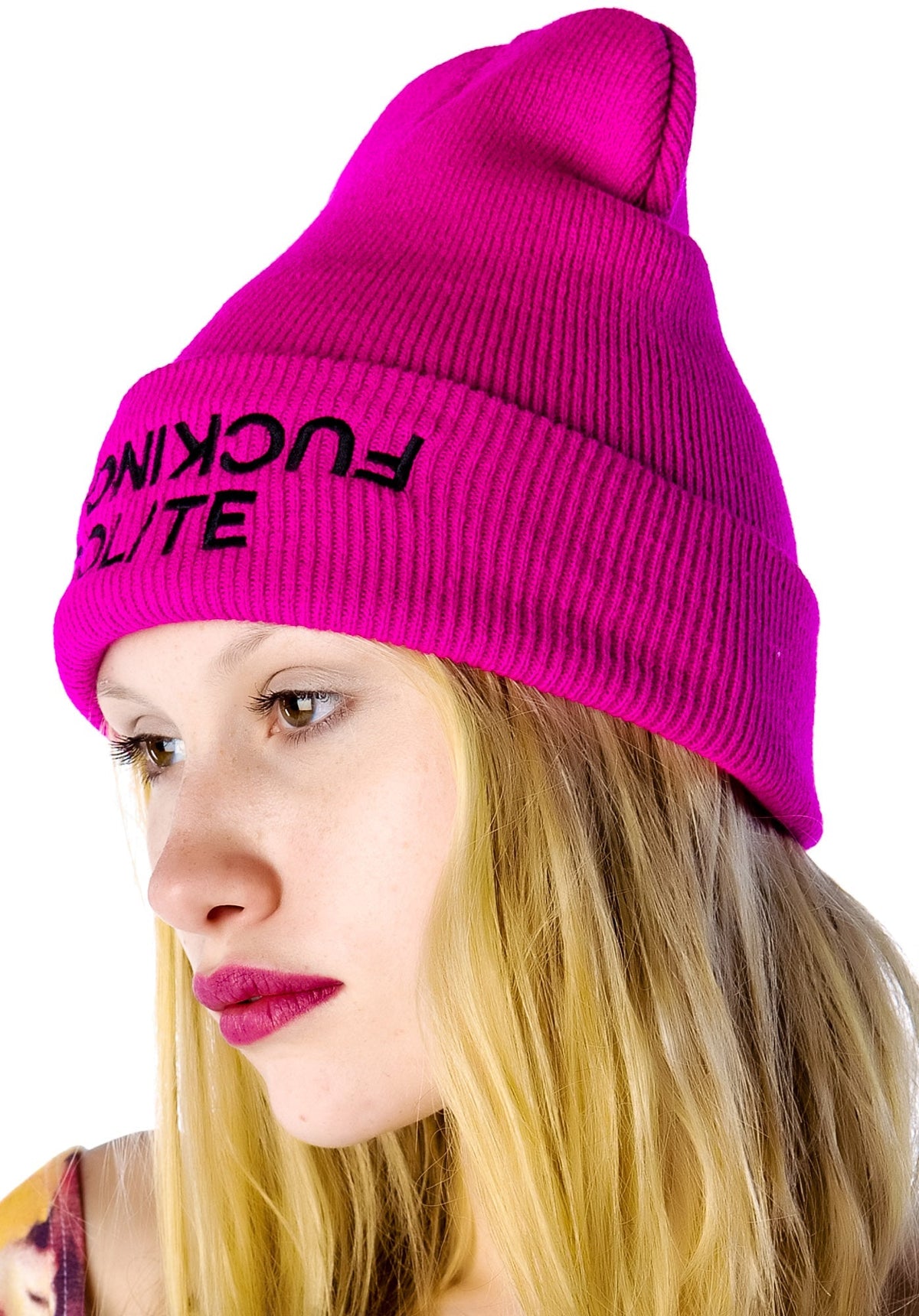 x Belle of the Brawl Polite Beanie - Pink
