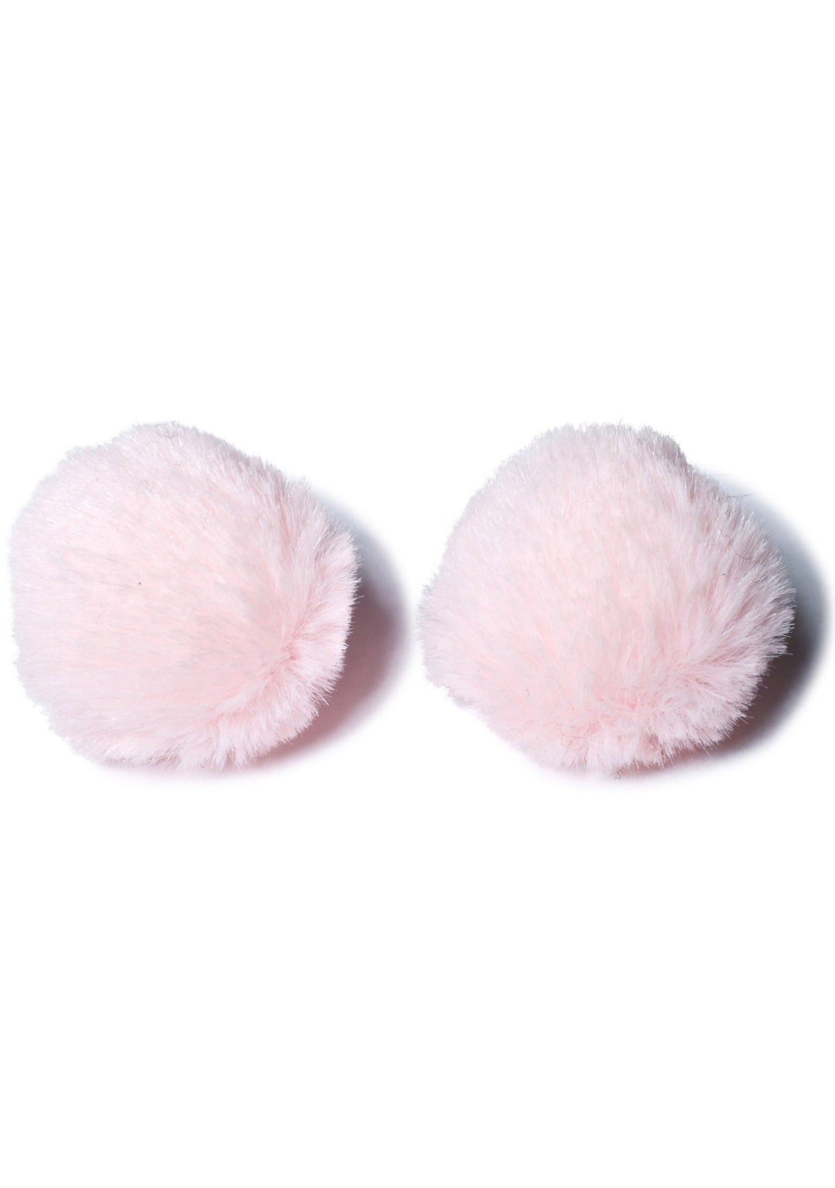 Like Whatever Pom Earrings - Light Pink