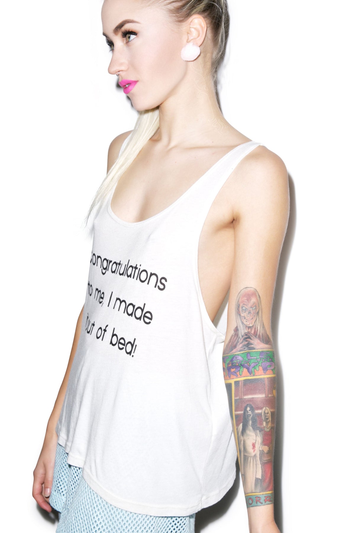 I Made It Boy Tank - White