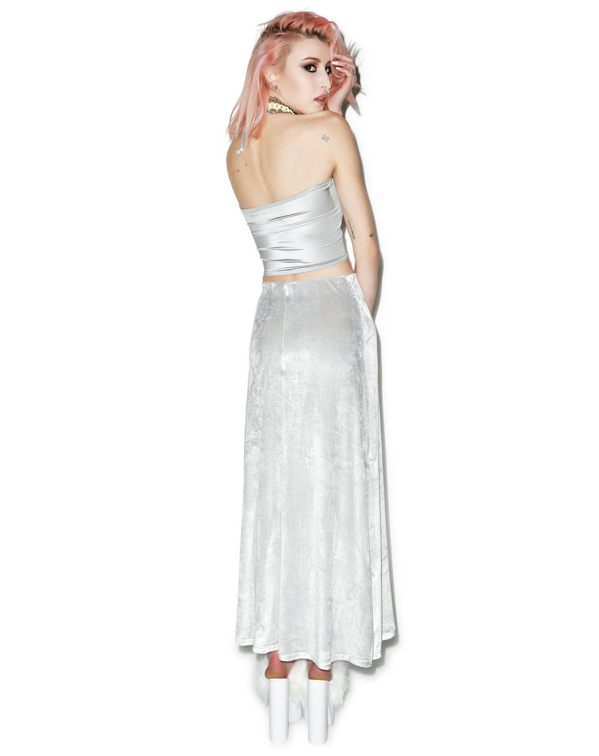 Velvet Underground Maxi Skirt - Black