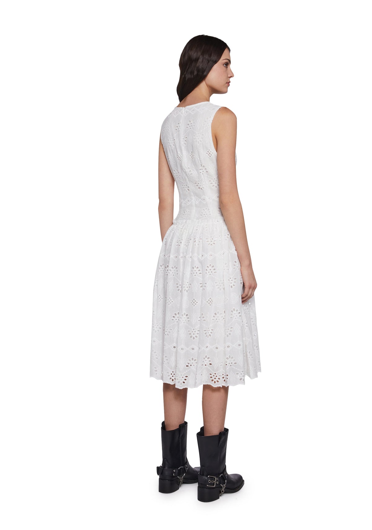 Blissful Breeze Eyelet Midi Dress