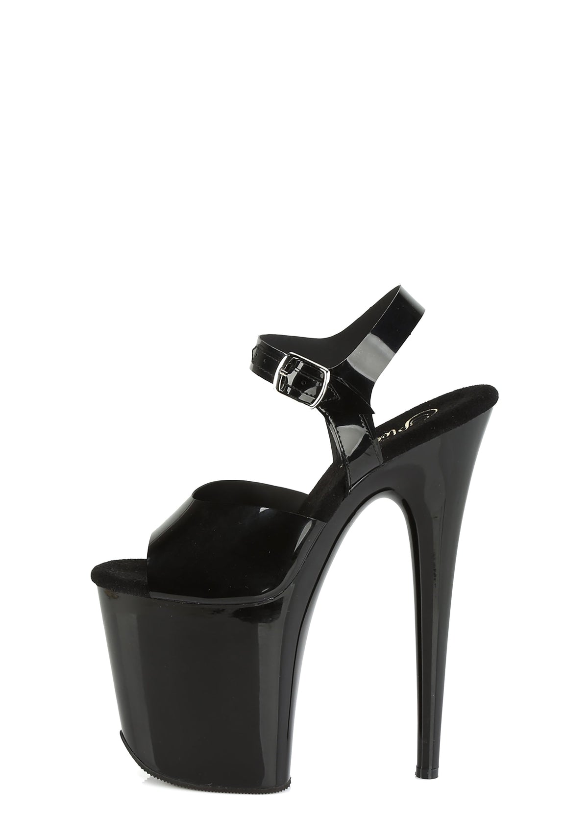 Flamingo-808 Platform Ankle Straps Sandals-Black