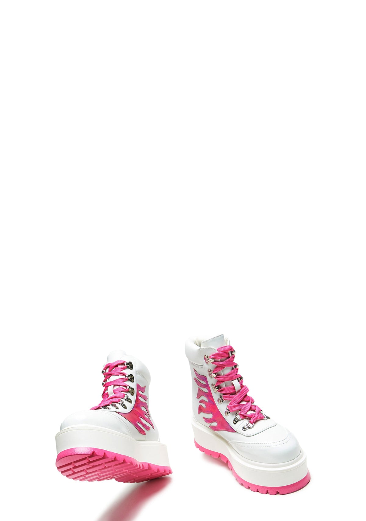 Kawaii Helios Hologram Flame Boots