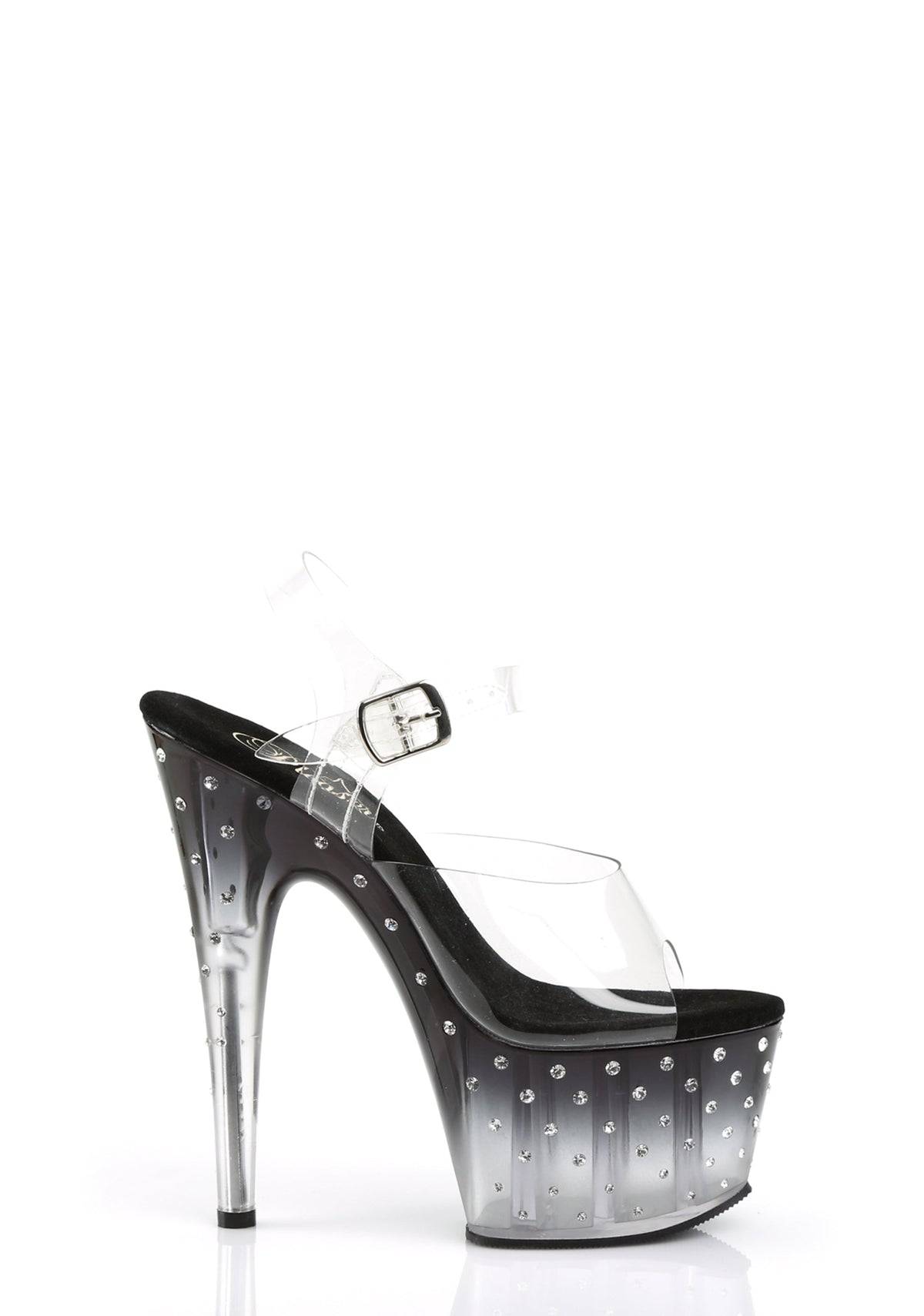 Stardust-708 Platform Ankle Strap Sandals-Smoke