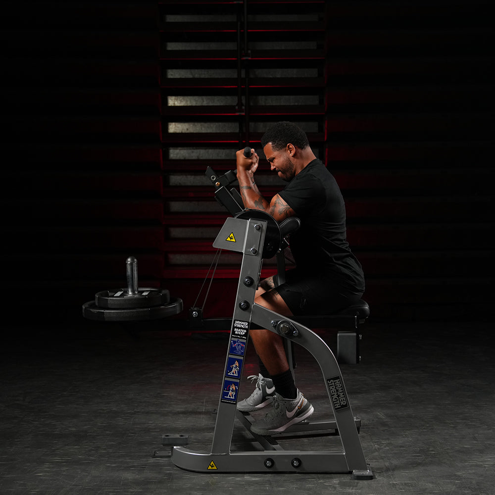 Hammer Strength Plate Loaded Seated Biceps