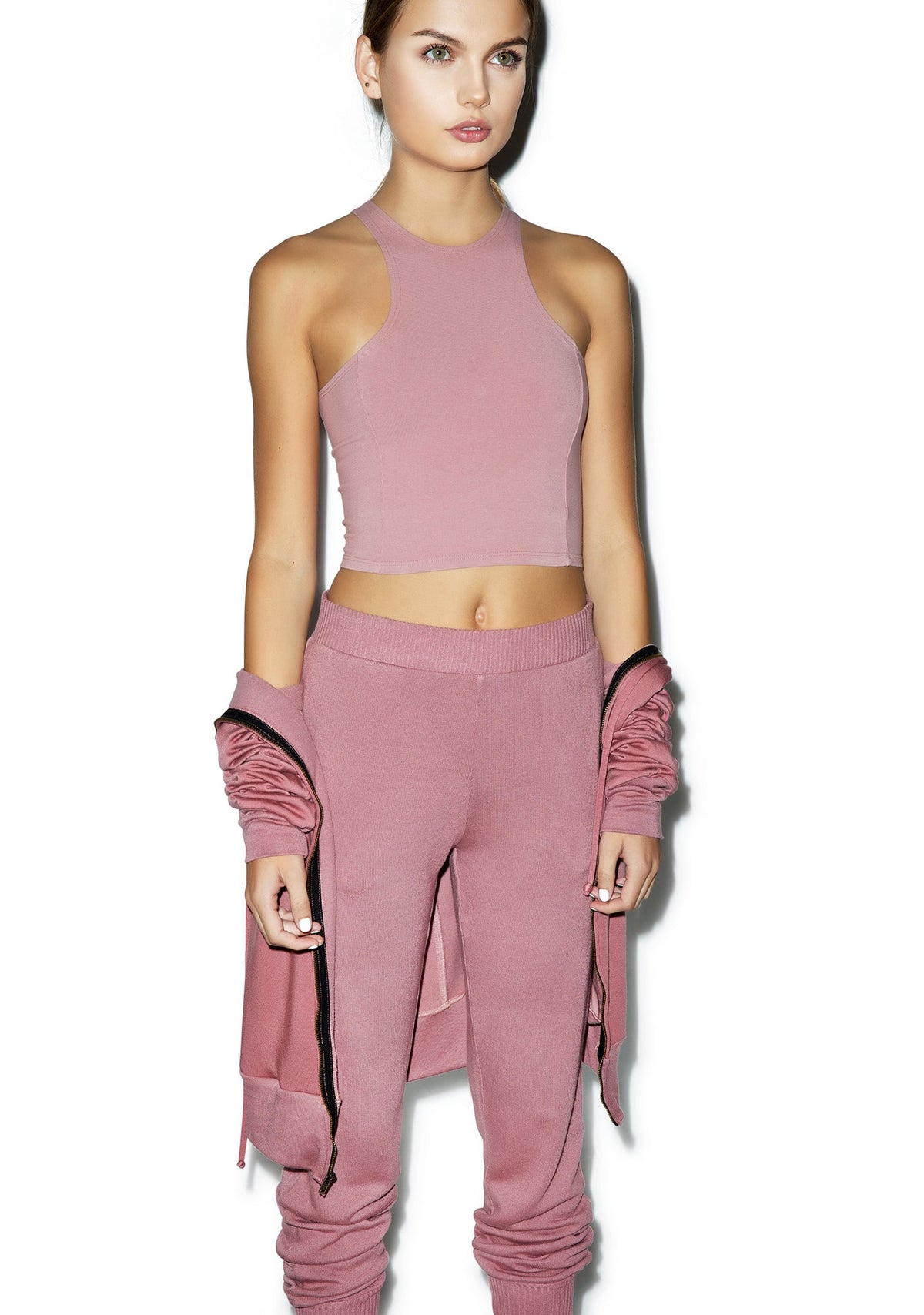 Knife Crop - White