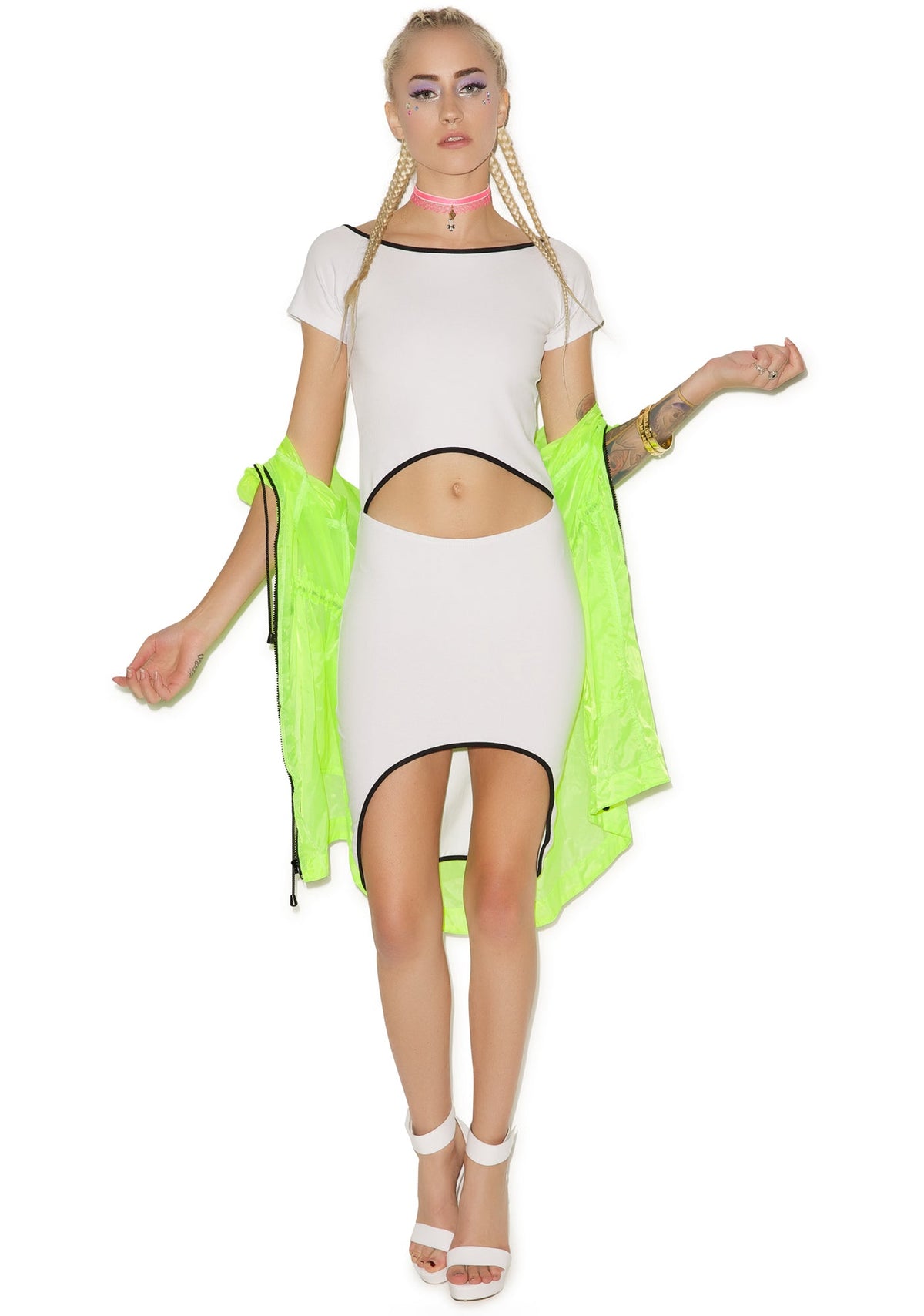 Bae Body Con Dress - White
