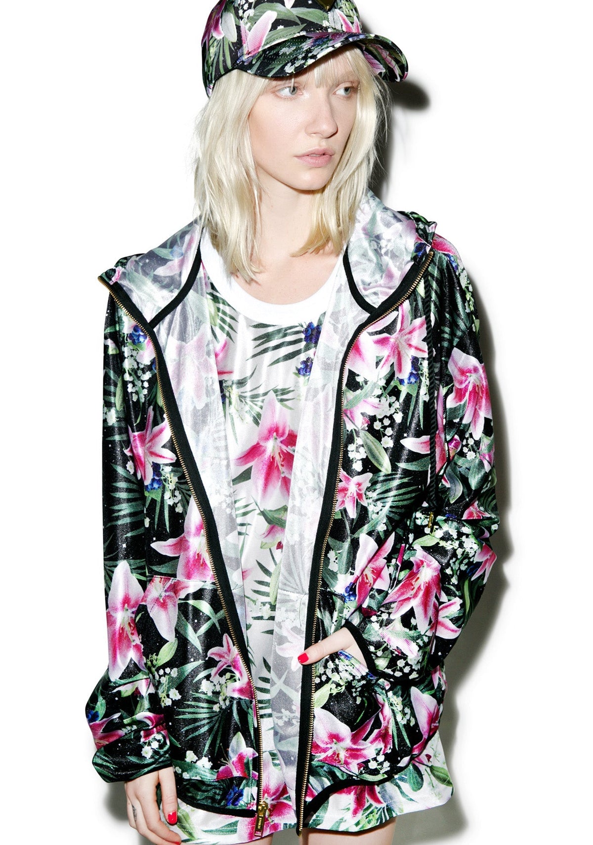 Optical Garden Hoodie - Black