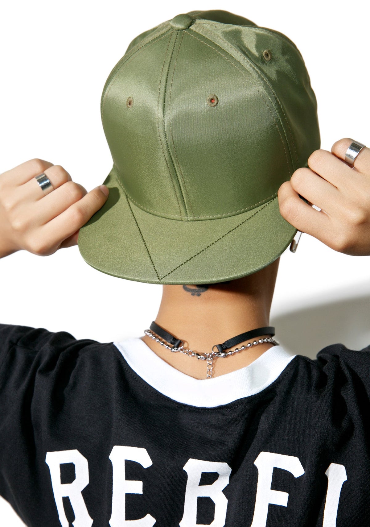 Nylon MA-1 Snapback - Black