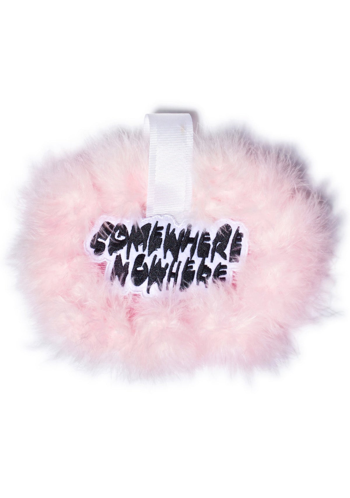 Somewhere Nowhere Fluff Tag - Pink